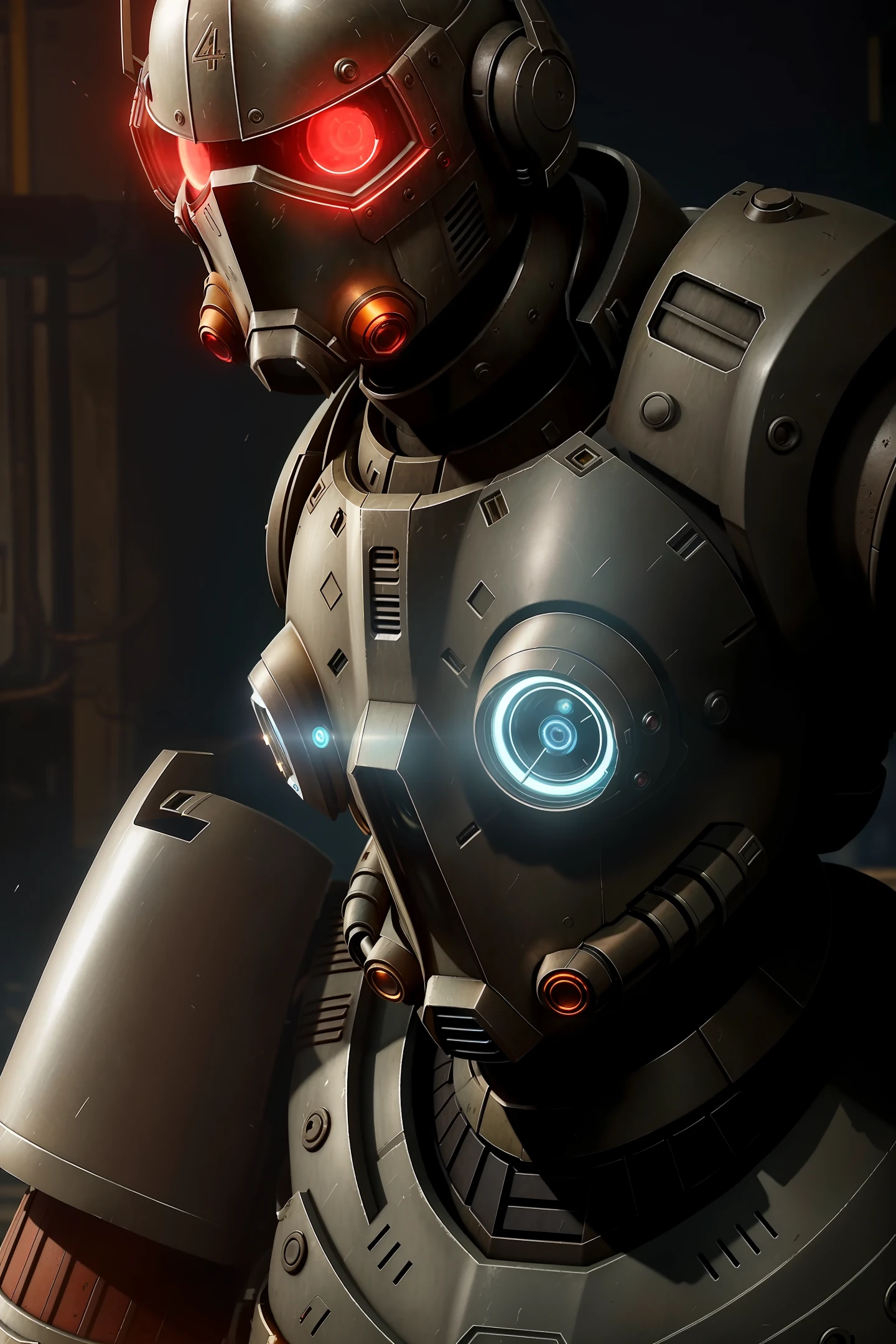 Create a Cyber Armor based on the Power Armor of the game Fallout 4