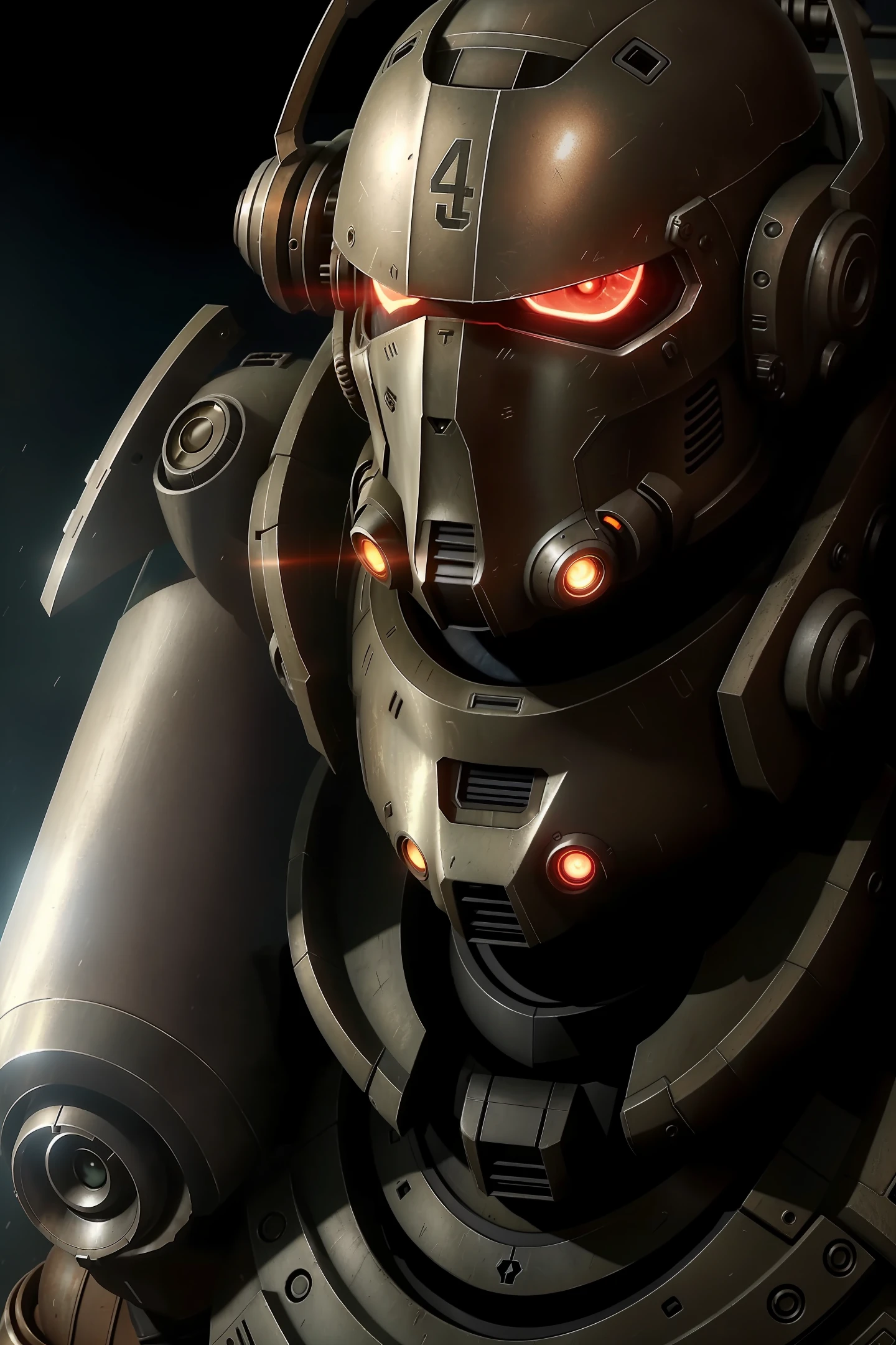 Create a Cyber Armor based on the Power Armor of the game Fallout 4