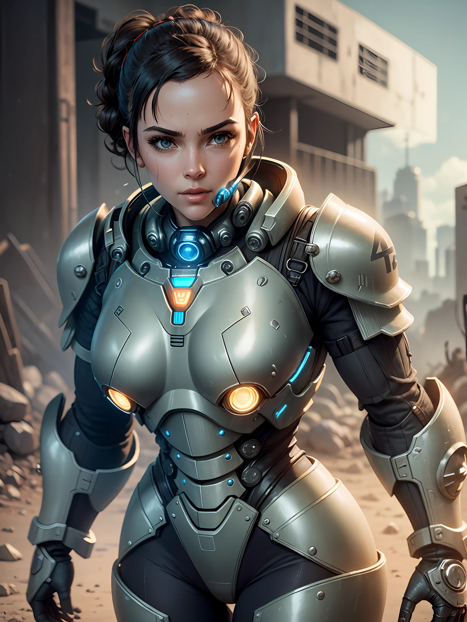 Create a Cyber Armor based on the Power Armor of the game Fallout 4 --auto --s2