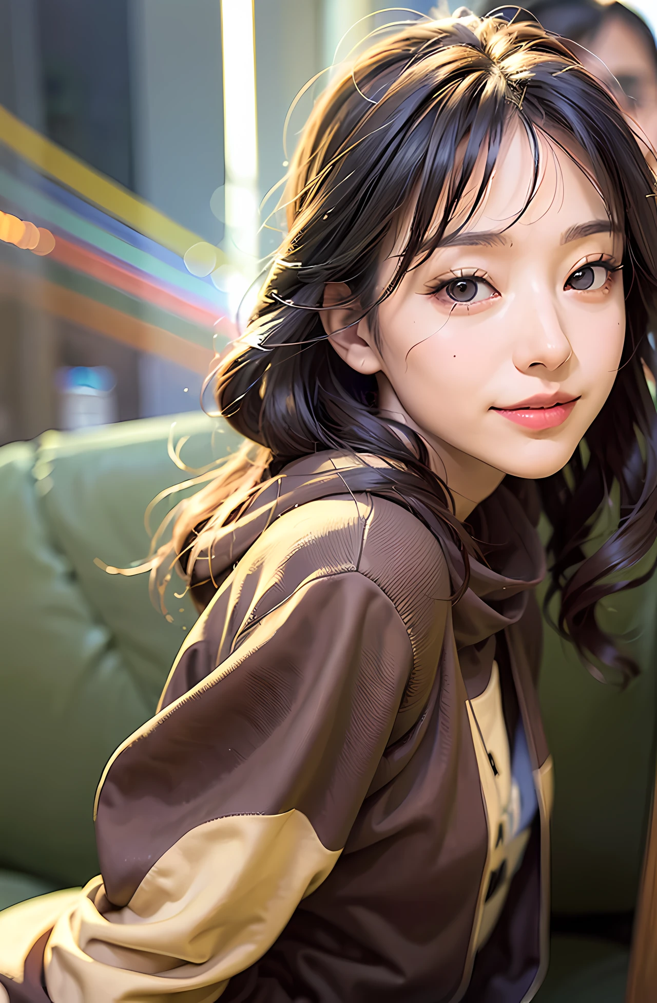 (masterpiece:1.4),(best quality:1.4), 1woman, plain sweatshirt, leggings, ulzzang, street, pov, (PureErosFace_V1:0.7)
closed mouth, seductive smile, detailed skin, pores, dark studio, kidney lighting, bicolor lighting, camel's foot