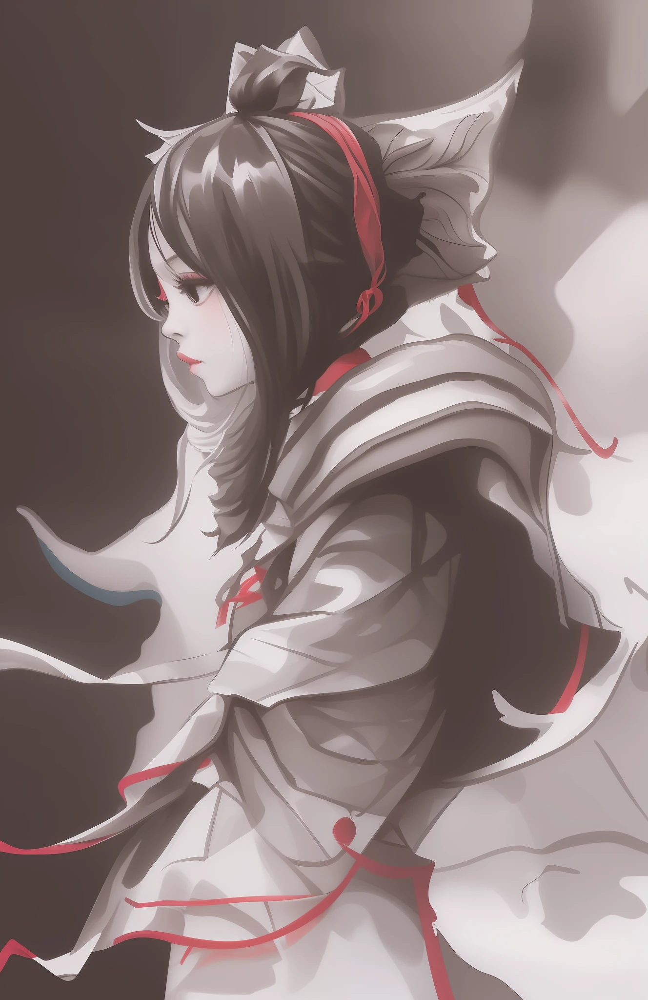Ink wind girl