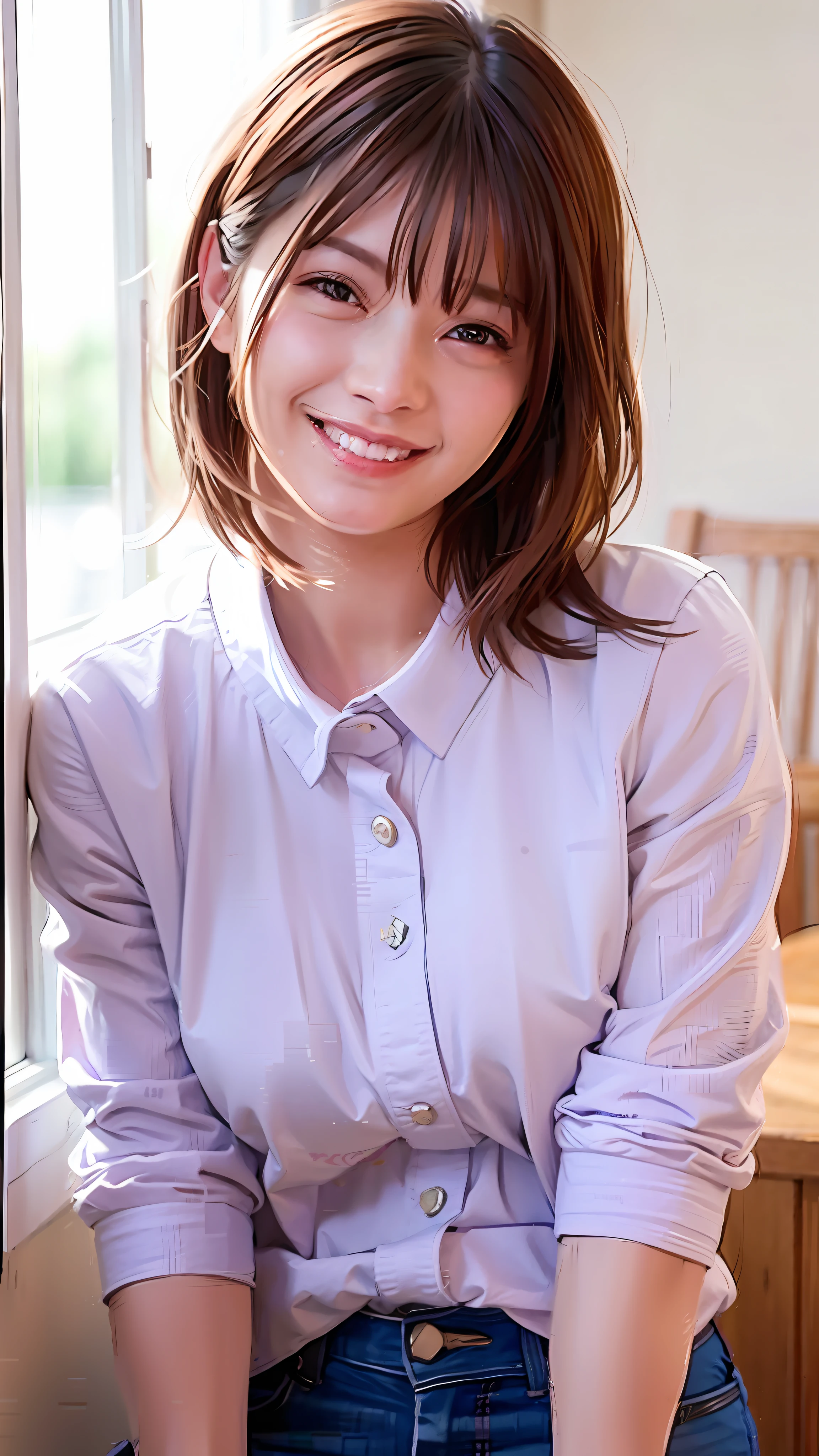 a smiling look