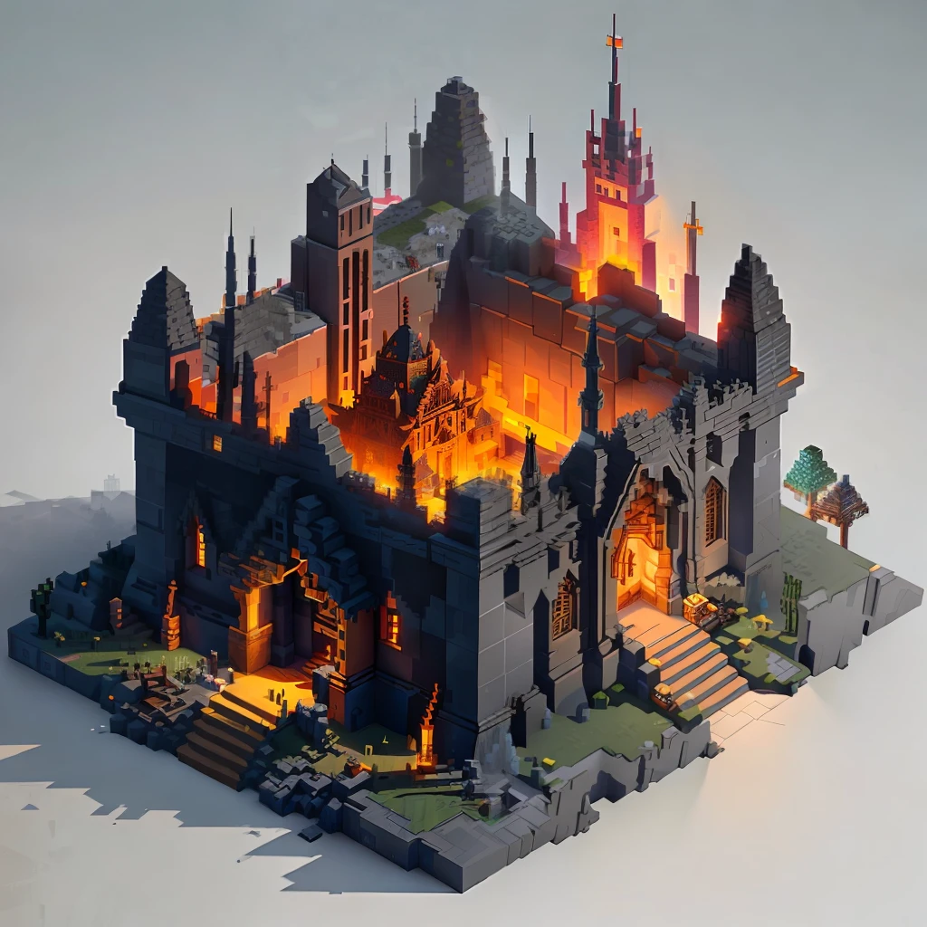 Minecraft, building, medieval, constructor, darkness, mage