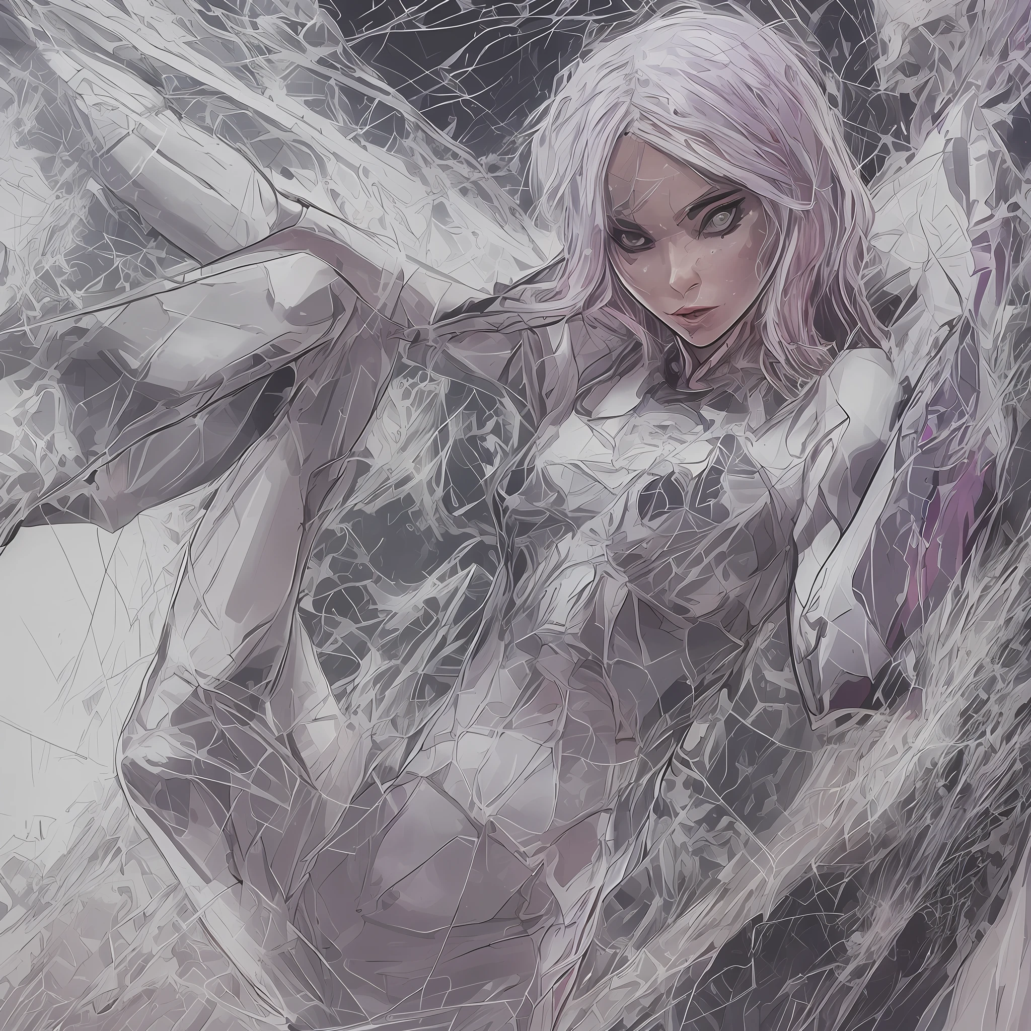 ursula ditkovich using spider-gwen white suit --auto --s2