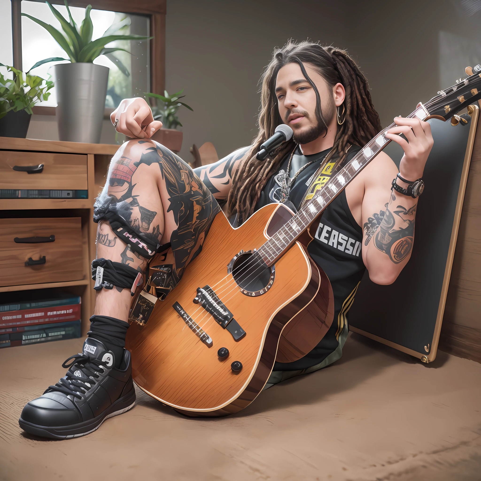 cbzbb ,post Malone full body miniature playing collectibles cbzbb , POST Malone full body miniature playing collectibles footrest vinyl style disc another reality in excellent quality evolution 8k natural lighting