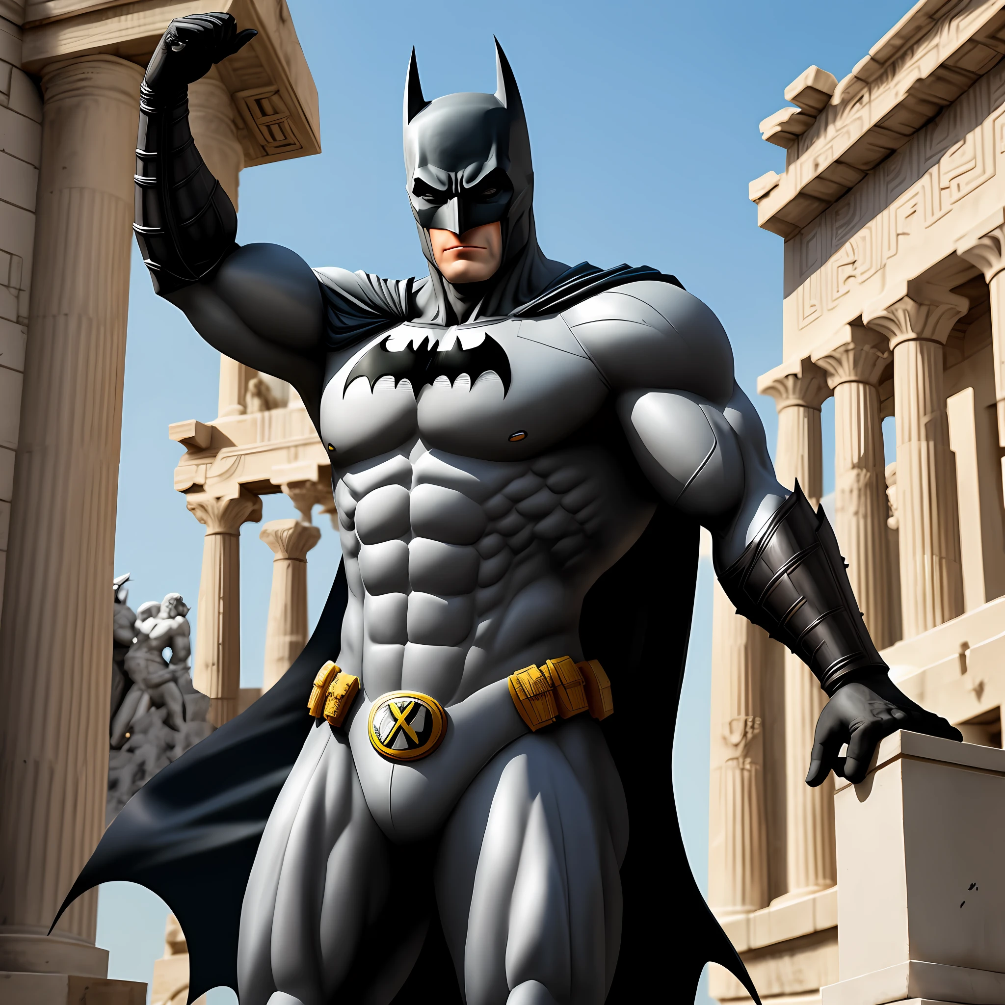 Statue of Batman style statue of Greece