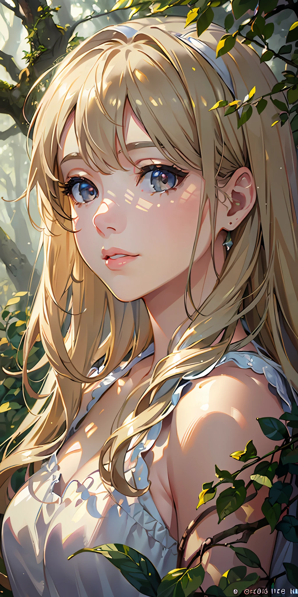 ((best quality)), ((masterpiece)), ((realistic)), ((beautiful female)), ((detailed eyes)), (AI generated), (enchanted forest), (soft morning light), (foggy atmosphere), (golden light filtering through trees), (pastel color palette), (macro lens), (7K resolution), "Misty Morn" on eye level, scenic, masterpiece.