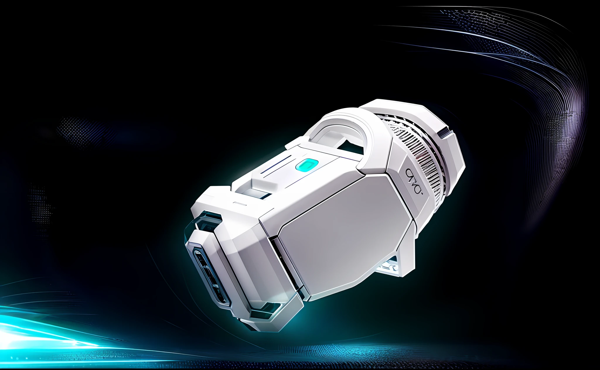 futuristic, white smartwhatch