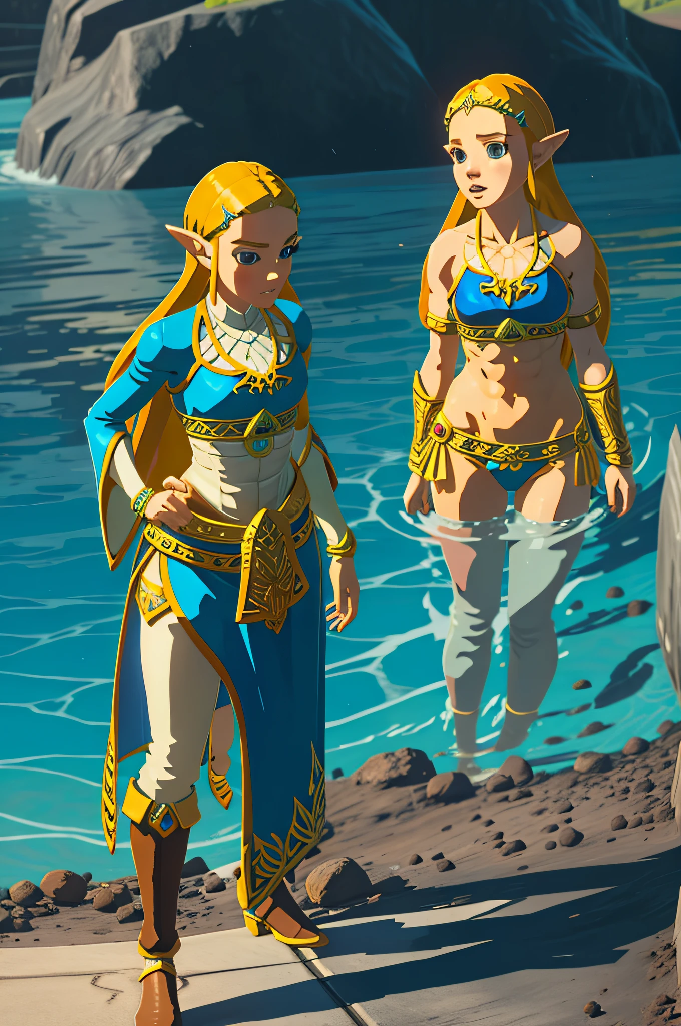 Zelda Princes in bikini