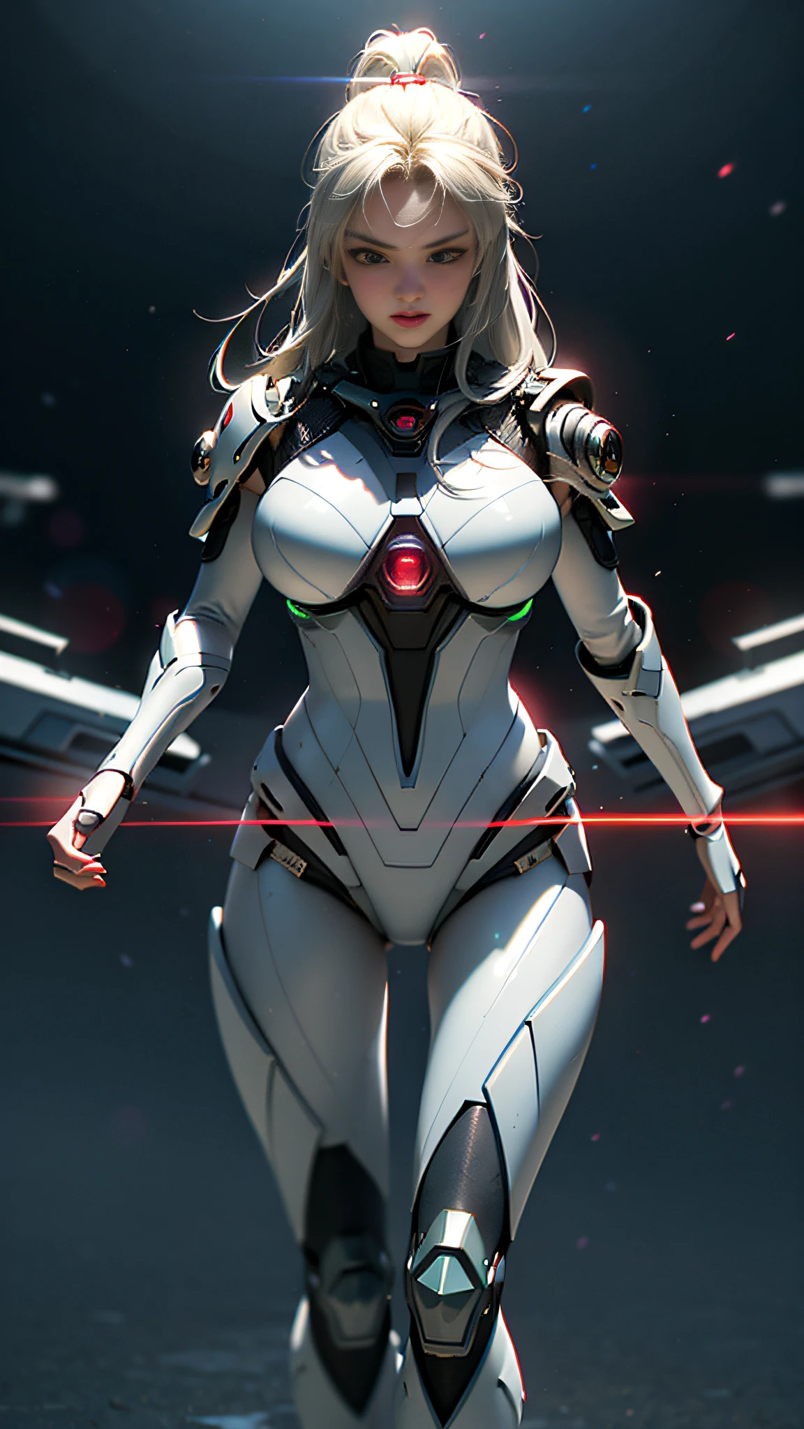 ((Best quality)), ((masterpiece)), (detailed:1.4), 3D, an image of a beautiful cyberpunk female with thick voluminous hair,light particles, pure energy chaos antitech,HDR (High Dynamic Range),Ray Tracing,NVIDIA RTX,Super-Resolution,Unreal 5,Subsurface scattering,PBR Texturing,Post-processing,Anisotropic Filtering,Depth-of-field,Maximum clarity and sharpness,Multi-layered textures,Albedo and Specular maps,Surface shading,Accurate simulation of light-material interaction,Perfect proportions,Octane Render,Two-tone lighting,Wide aperture,Low ISO,White balance,Rule of thirds,8K RAW