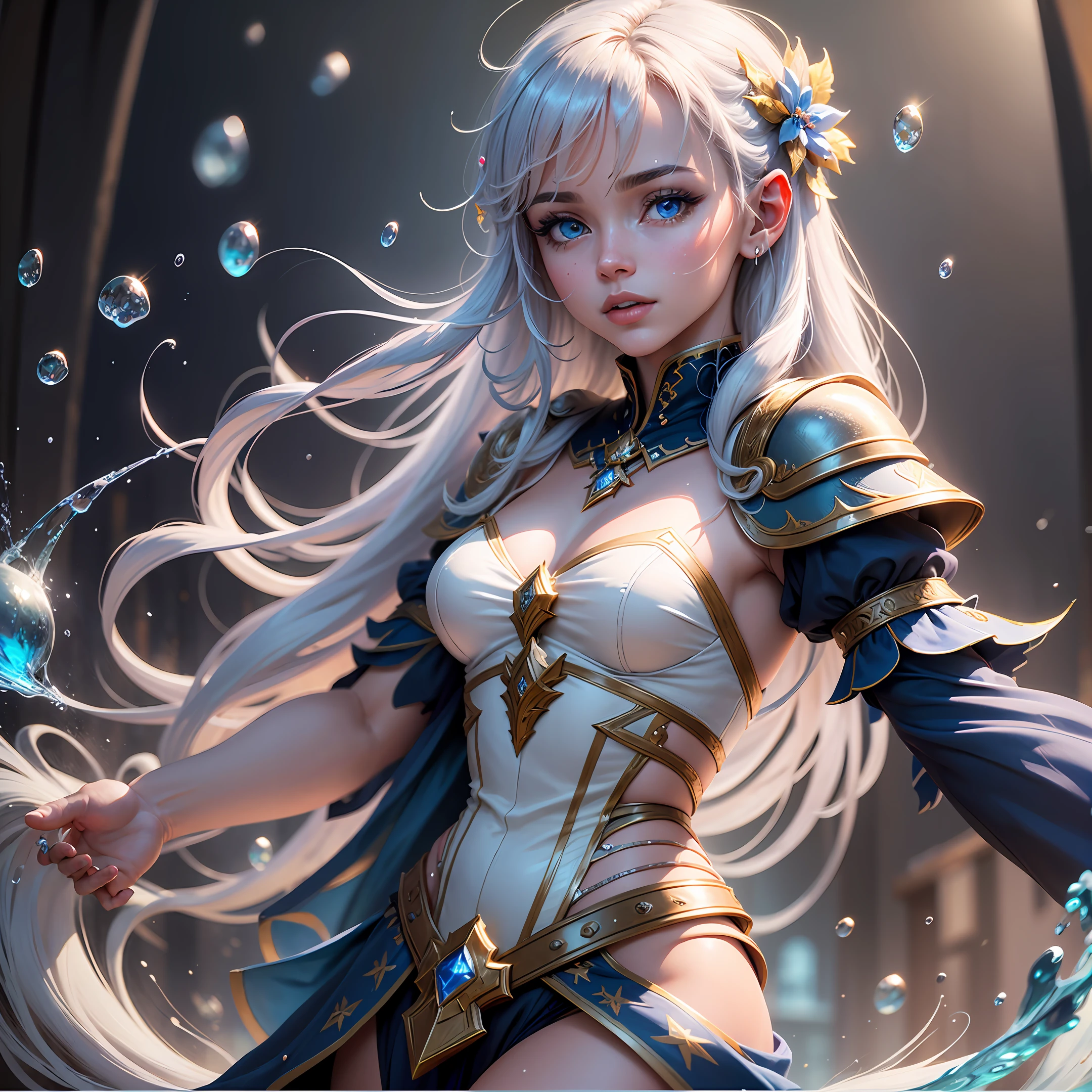Lora: GelflingMale: 1 >, Gelfling, (Real), (Masterpiece: 1.4), (Best Quality: 1.4), (High Resolution: 1.4), Cowboy Angle, Cinematic Camera, Dynamic Pose, Dramatic Angle, Depth of Field, brilho_ azul_ Particle, Water Particles, Chromatic Aberration, --auto --s2