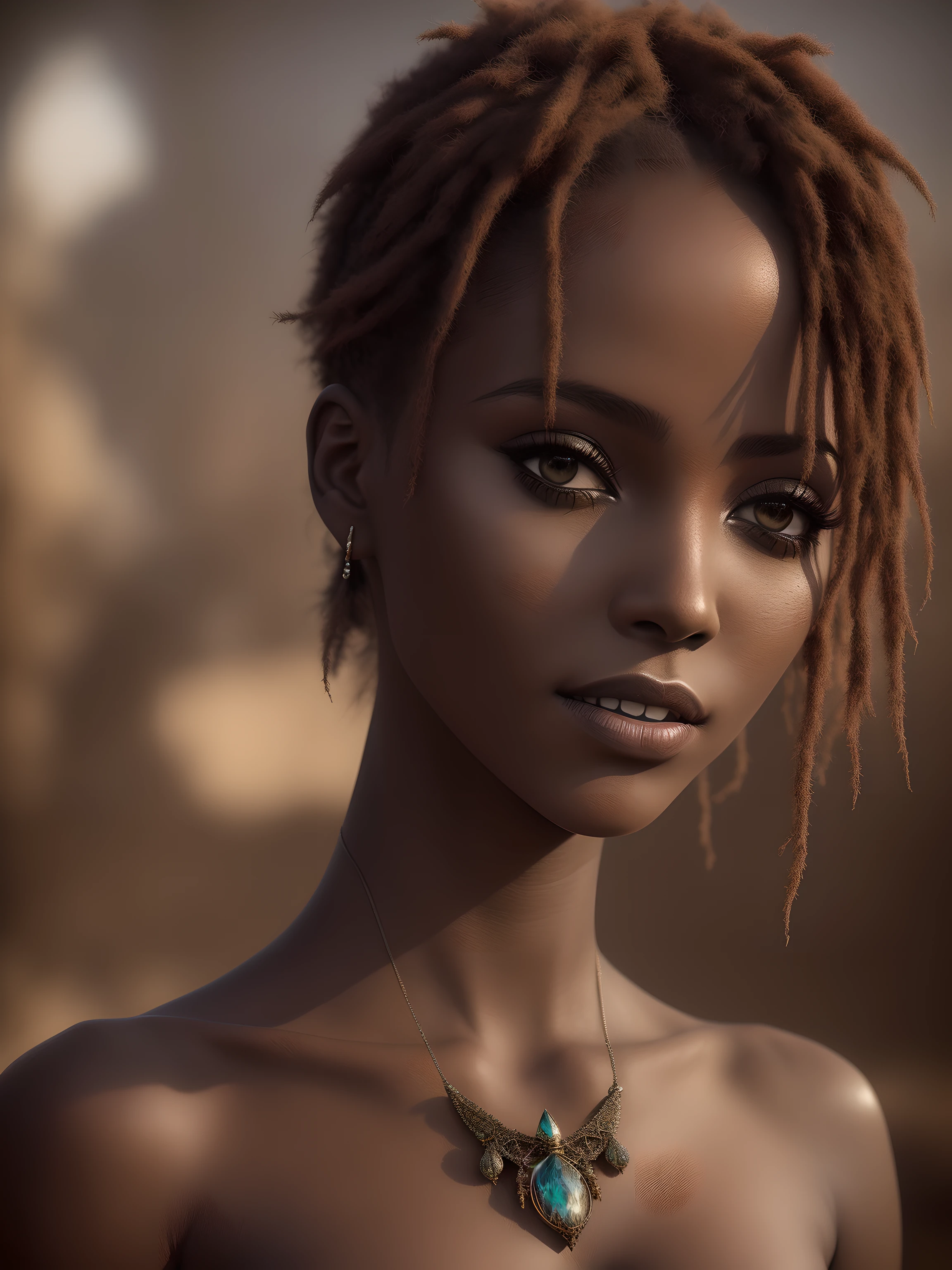 (full length frame), naked, (elegant, beautiful face), (gothic makeup:0.8), ketch of woman full body, (cheeky smile), africa desert oasis, african girl sits in oasis, magical atmosphere, gothic makeup, fog, (detailed skin, skin texture), (intricately detailed, fine details, hyperdetailed), 
(Puma on background, babana palms),
raytracing, subsurface scattering, (fantasy underworld journey on background), diffused soft lighting, shallow depth of field, by Oliver Wetter, sharp focus bokeh, (photo quality:1.4)