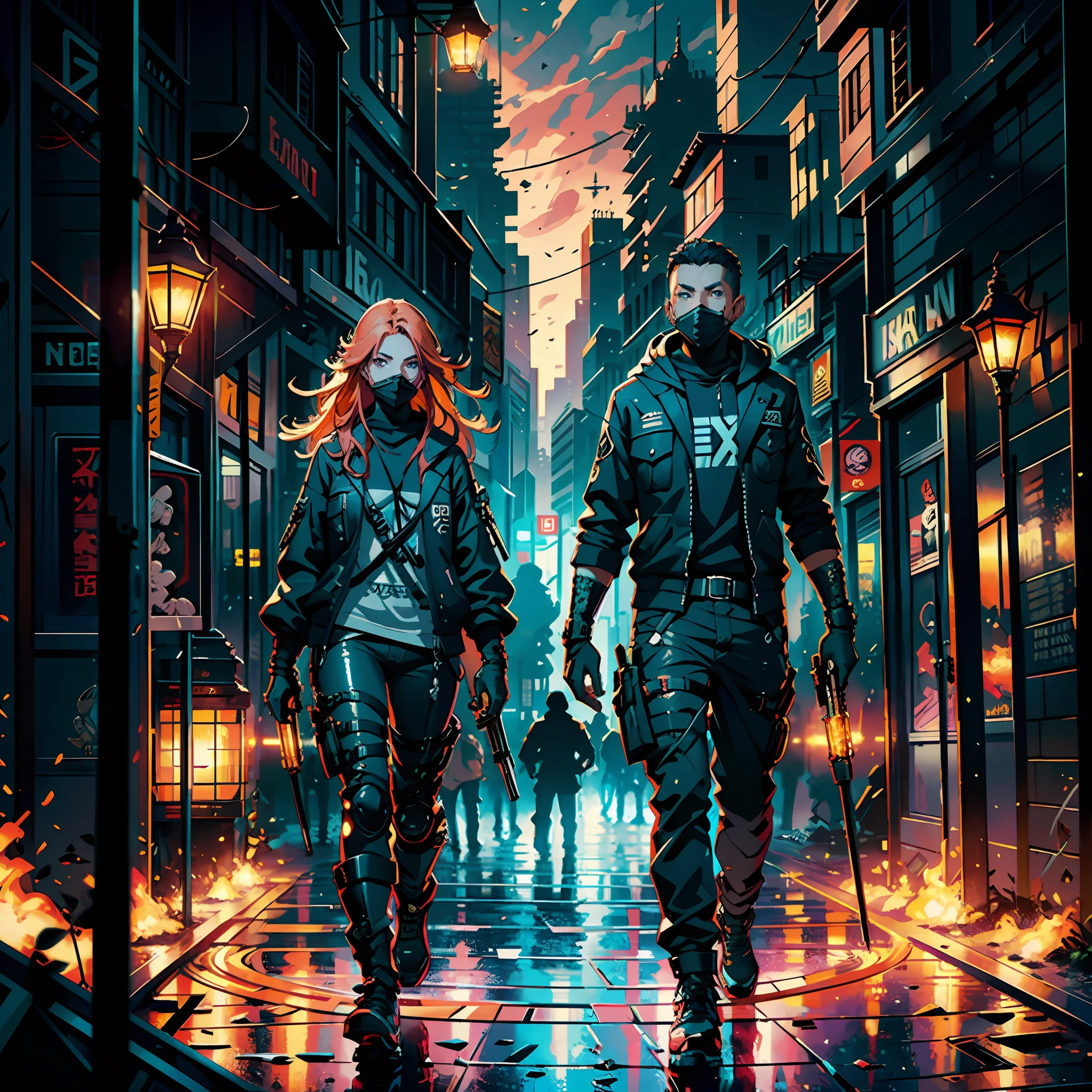 cyberpunk ginger vixen at central plaza of post apocalyptic city, Light field photography, wide angle lens f/2.8, ultra insane high resolution intricate textures, texture indentation, 32k raw professional photo, perfect perspective, perfect geometry, ultra insane ambient lighting, ultra insane ambient shadows, luminism, ultra intricate, detailed ultra busy background, bouncing lighting, tessellation, ultra maximalism, IPA Award wining masterpiece, art by Afremov, Kashin, Aenami, Jeremy Mann, warm positive professional photo, IPA awards winner, haselbland awards winner, a ultra detailed ultra busy modern city main street, street market, very warm pink-orange colors, octane render, global illumination, intricate details, insane details, 23mm lens, sharp focus, art by Nicolas Poussin, perfect weights, perfect shadows, perfect geometry, perfect lighting, perfect textures, perfect shapes, perfect detail, intensive details, perfect post processing, perfect weights, every part of picture is perfectly detailed and sharp, perfect composition, sharp detailed background, very detailed world, busy image, ultra professional CGI, global illumination, whole picture is detailed and focused, perfect perspective, perfect light reflections, RTX, perfect ambient occlusion, perfect vfx, digital blending, luminosity masks, HDR post-processing, perfect objects positioning, professional VFX, ultra quality, 32k resolution, all objects perfect shape, all object as in real world, cinematic , spectacular, crowded , perfectly tunned, settings from Alchemy, photo by Steve McCurry insane detail, hypewrdetailed, intricate details, world indentation. intricate perfection, intricate best geometry, best volumetric effects, best possible quality, art by Wadim Kashin, art by greg rutkowski, art by Albert Bierstadt, luminism, art by Ilya Repin, 400 ppi