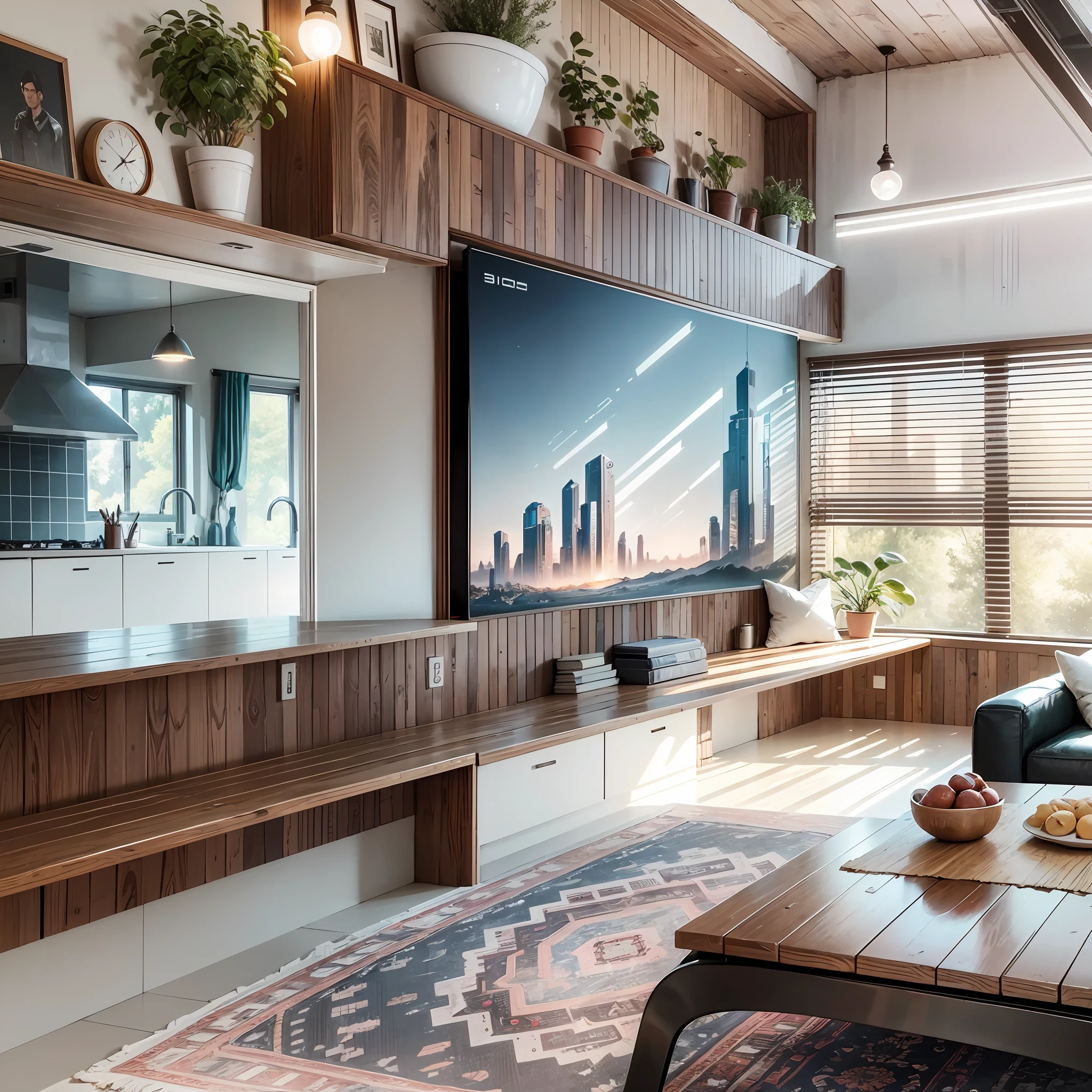 Futuristic retro farmhouse, 8K, realistic, VSL --auto --s2