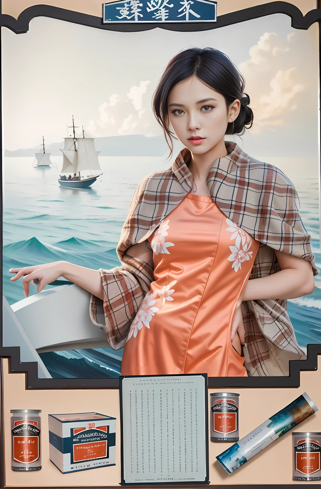 modelshoot style, (very detailed CG uniform 8k wallpaper), full body photo of the most beautiful artwork in the world, looking at the viewer, (girl), magic, sea background, hdr, Ed Blinkey, Atey Ghailan, Studio Ghibli, Jeremy Mann, Greg Manchess, Antonio Moro realistic painting, trends on ArtStation, CGSociety on trends, intricate, high detail, clear focus, dramatic, realistic painting art by Midjourney and Greg Rutkowski