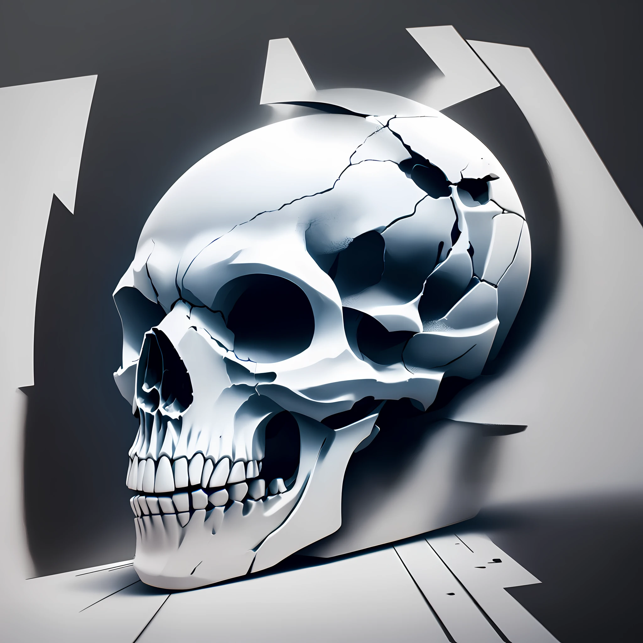 logo, download now, simple, design, inspirational, straight, white background, logo black, skull