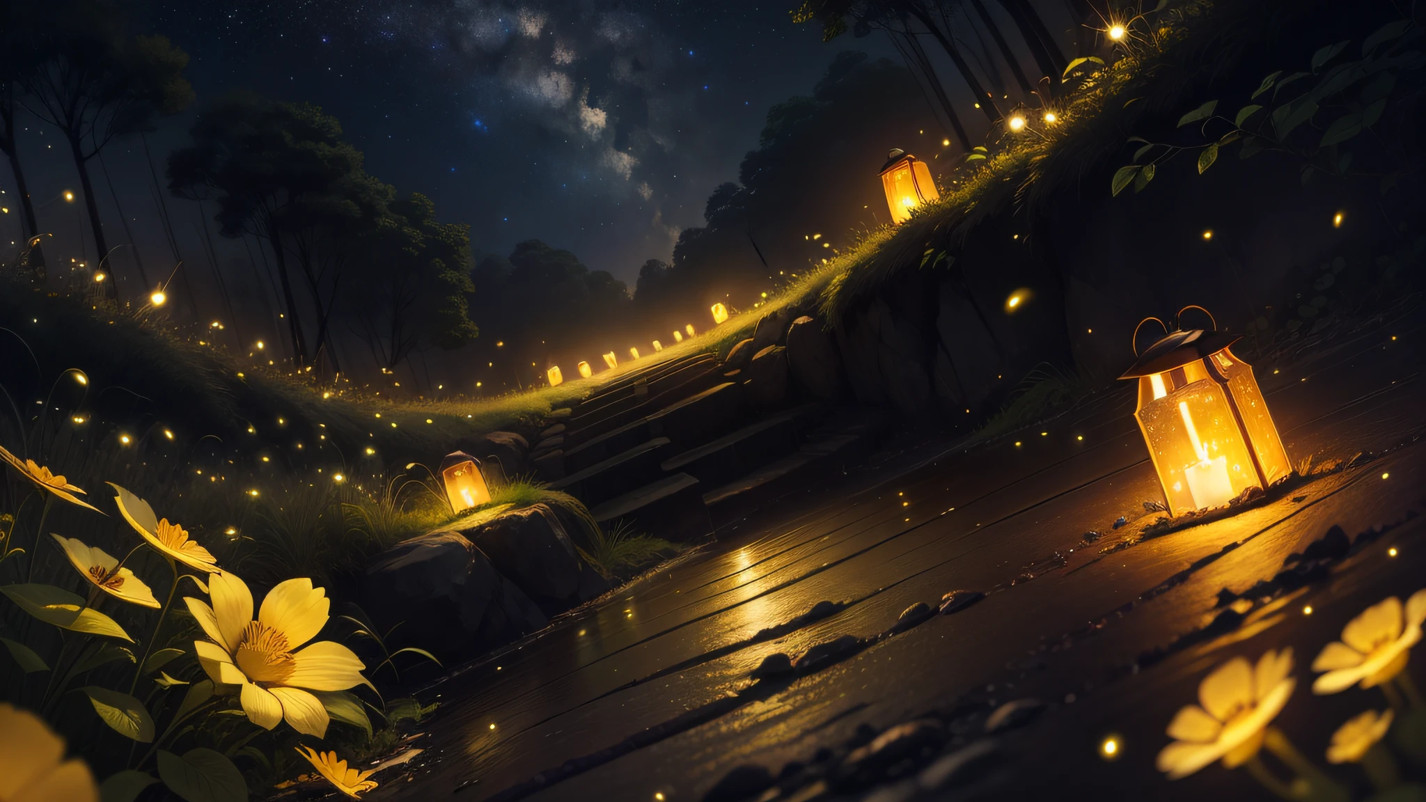 Fireflies Shining --auto --v 6 --s2