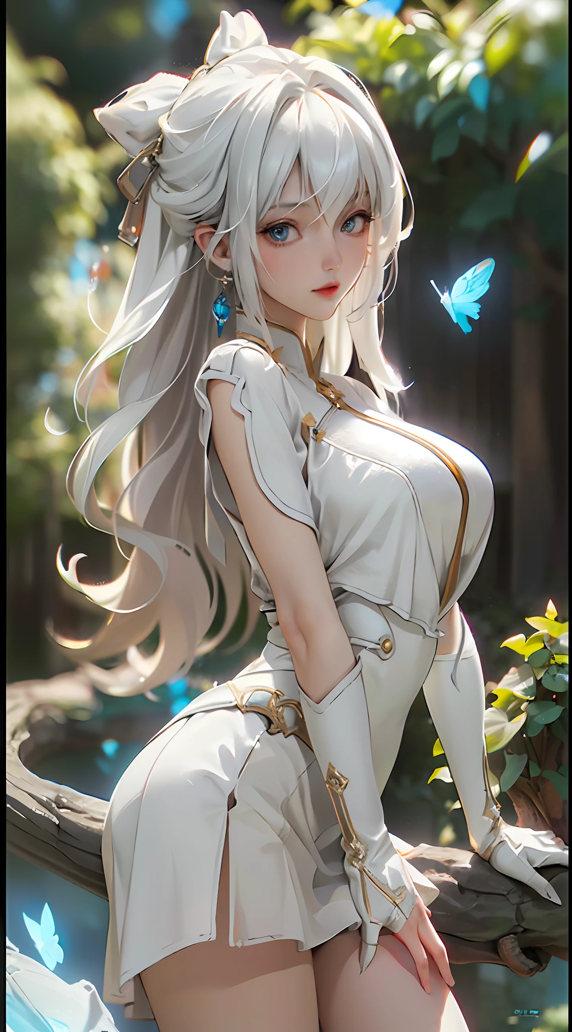 (Best Quality), ((Masterpiece), (Detail: 1.4), 3D, A Beautiful Female Figure, HDR (High Dynamic Range), Ray Tracing, AMD, Super-Resolution, Unreal 5, Subsurface Scattering, PBR Textures, Post-processing, Anisotropic Filtering, Depth of Field, Maximum Sharpness and Sharpness, Multi-layer Textures, Albedo and Highlight Maps, Surface Coloring, Accurate Simulation of Light-Material Interactions, Perfect Proportions, Octane Render, two-color light, large aperture, low ISO, white balance, rule of thirds, 8K RAW,