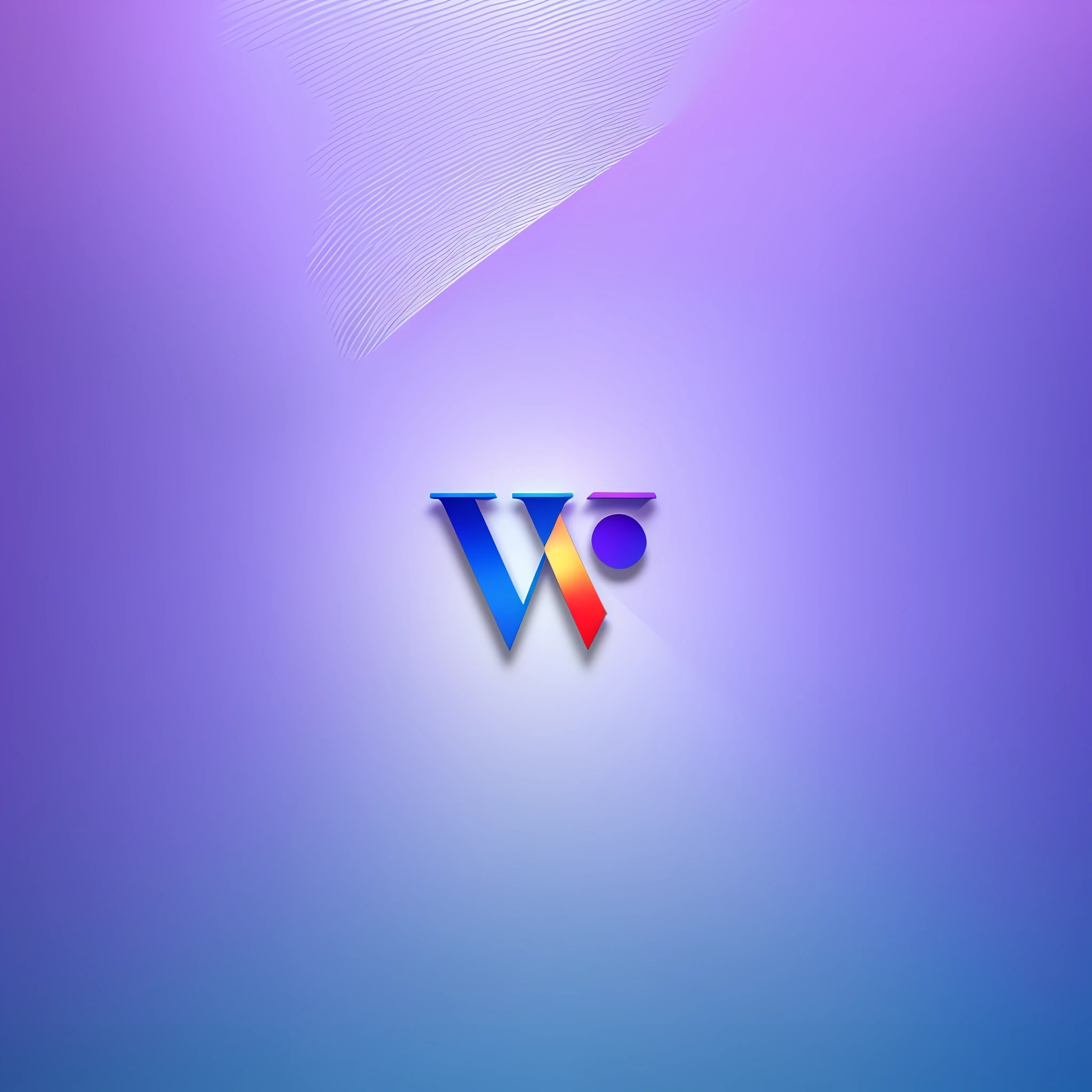 Create a 3D logo for the WY name, the background is simple gradient, high brightness, metallic, and uneven textures, the pattern emerges in the three-dimensional space, emphasizing the three-dimensional effect and the clarity and smoothness of the lines, optimizing perspective and lens angles, making the vision more layered.