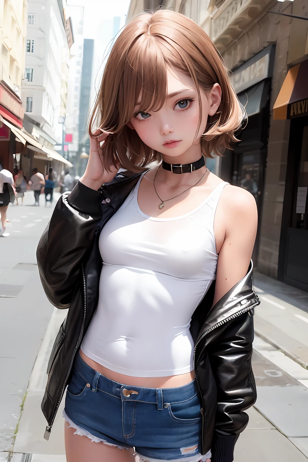 little boy, femboy, mini skirt, no hand, pantyhose, bunny, sexy face.