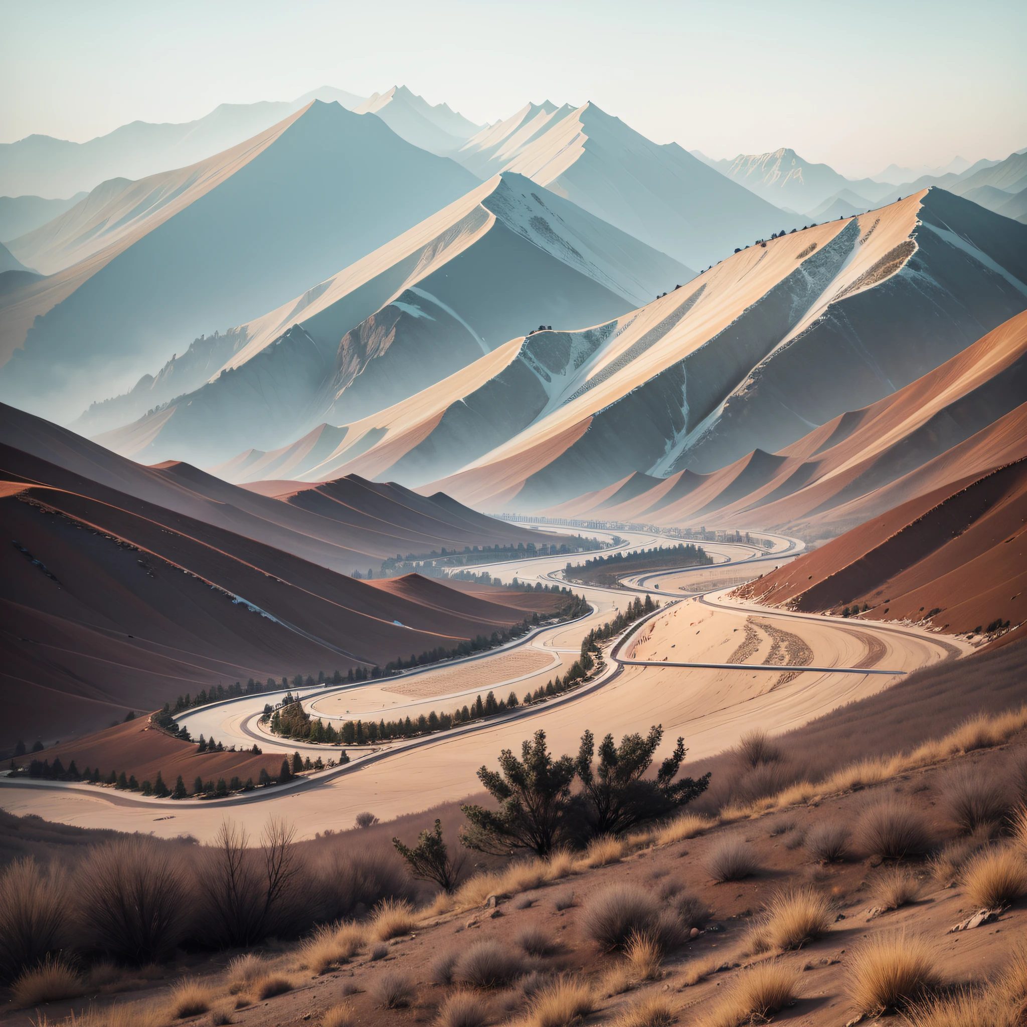 On the outskirts of Qingzhou City, nameless barren mountains. --auto --s2