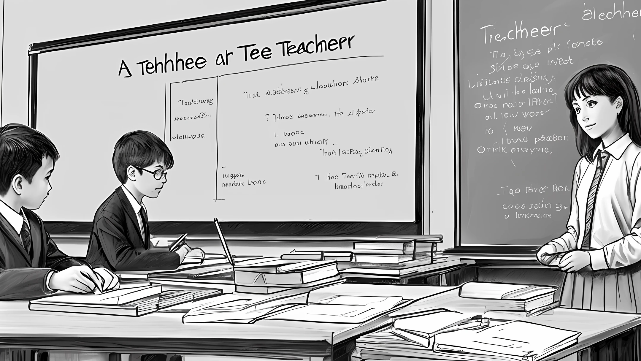 A sketch of the role of the teacher and technology