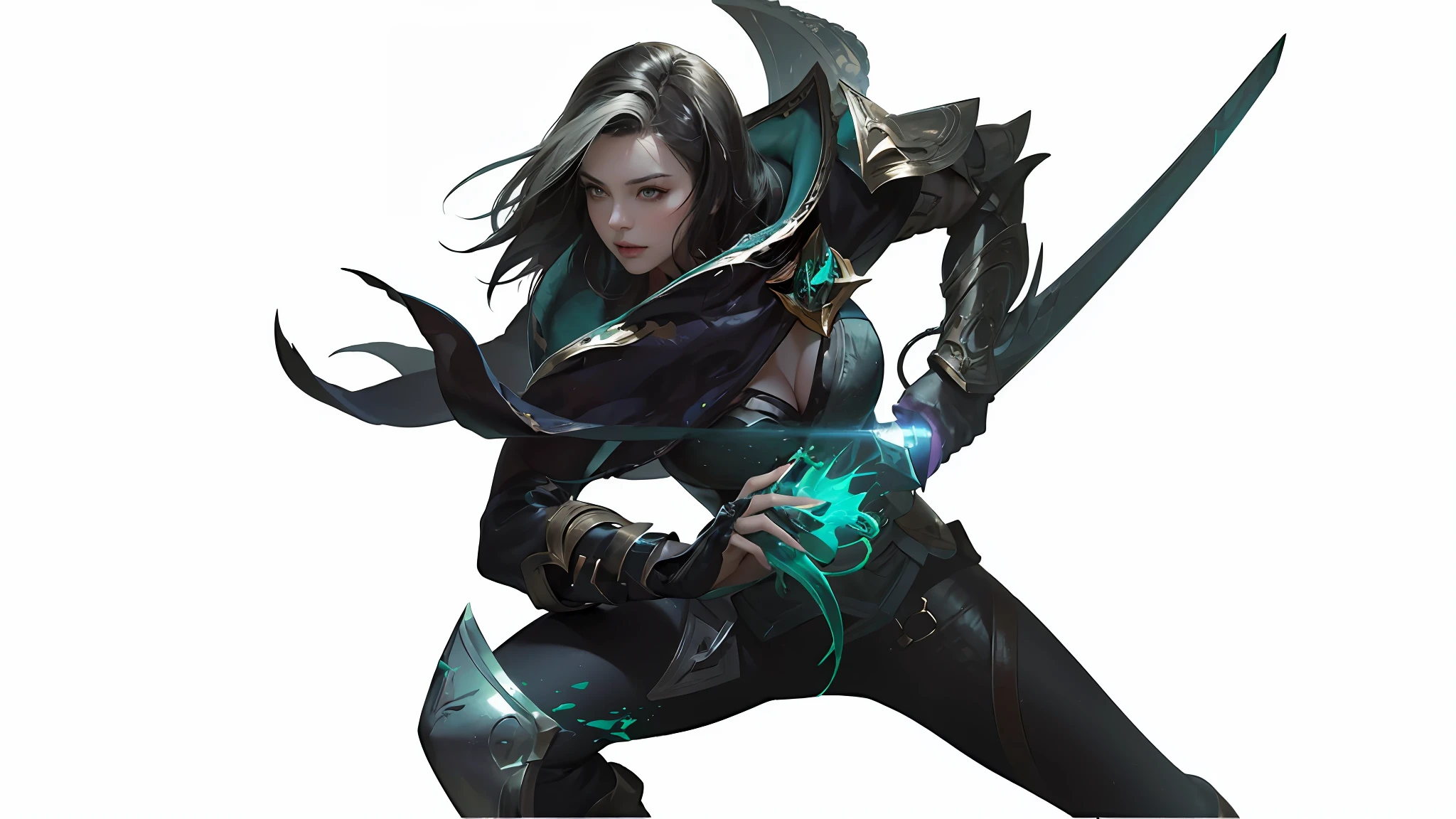 ((masterpiece,best quality,highest quality,illustration,intricate details)),1 girl, a close up of a person holding a sword and a sword, concept art by Yang J, trending on Artstation, conceptual art, league of legends character, league of legends character art, irelia, ashe, akali, riot games concept art, riven, katarina, rossdraws 1. 0, rossdraws 2. 0, glaive