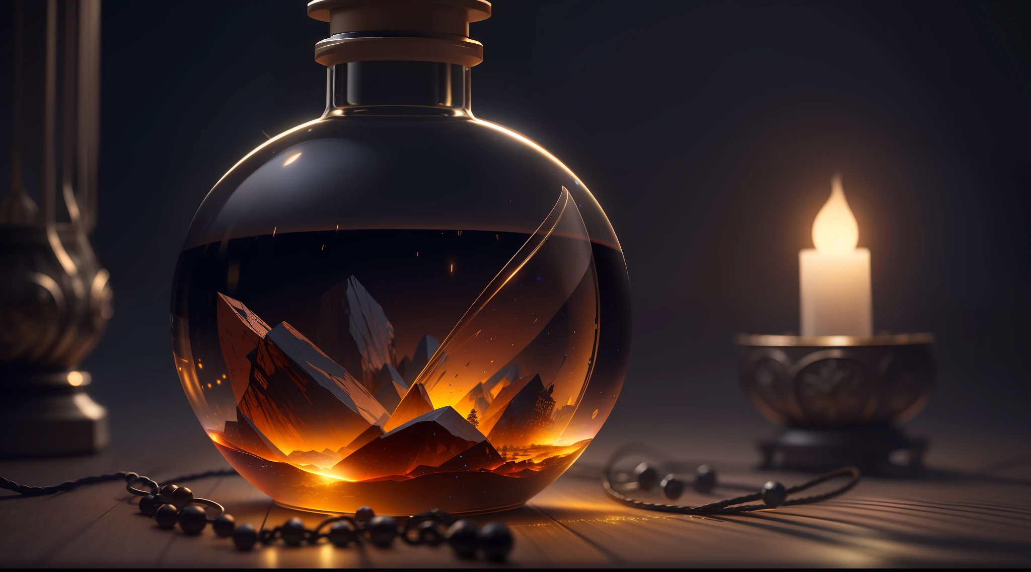 perceptions of spirits, realistic image, lights, lighting,  high details, 8k, high-quality:: dof, --ar 2:1
