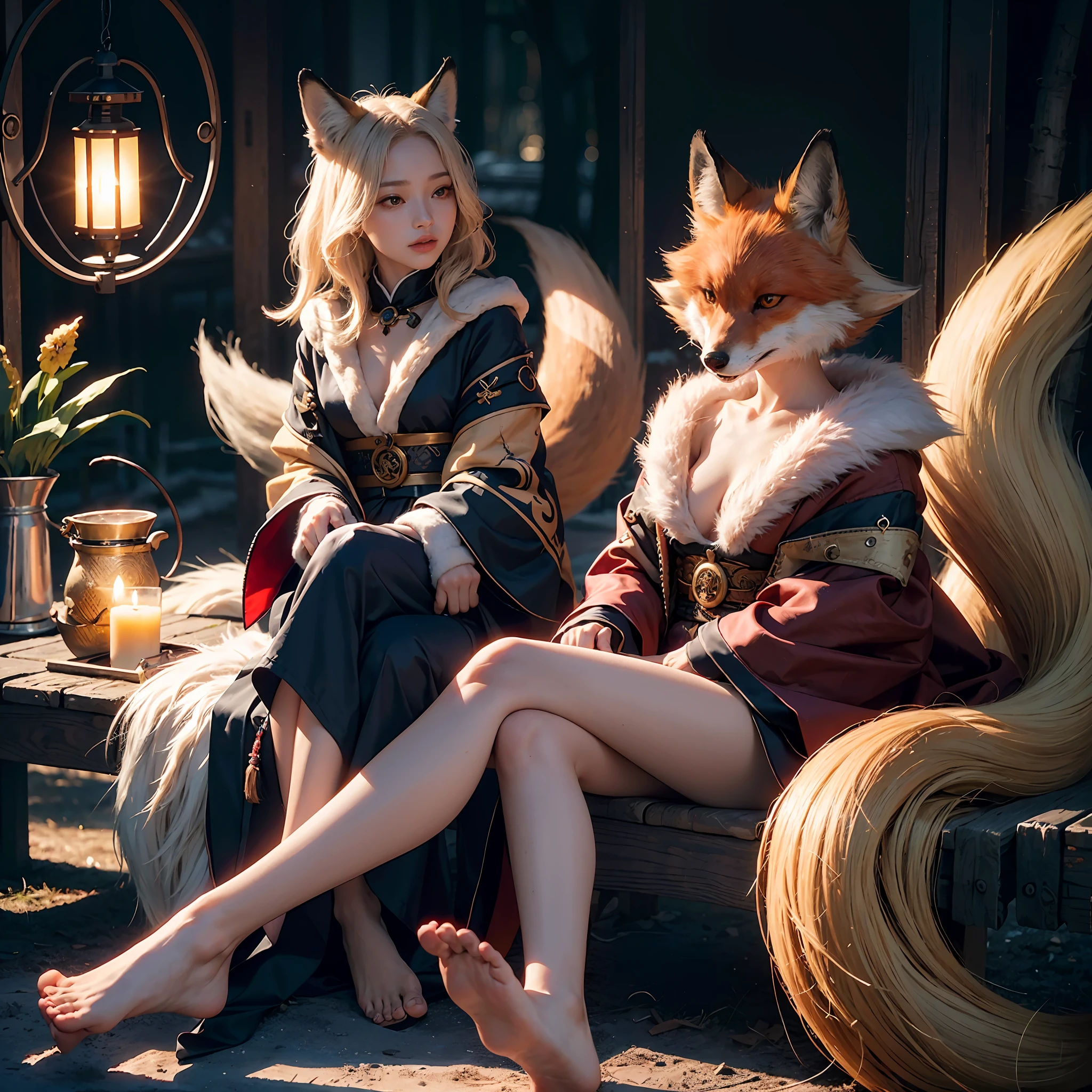 1girl,solo,
official art, unity 8k wallpaper, ultra detailed, beautiful and aesthetic, beautiful, masterpiece, best quality,
Kitsune witch, fox mask, haori jacket, foxfire spell, fox familiar, transformation,