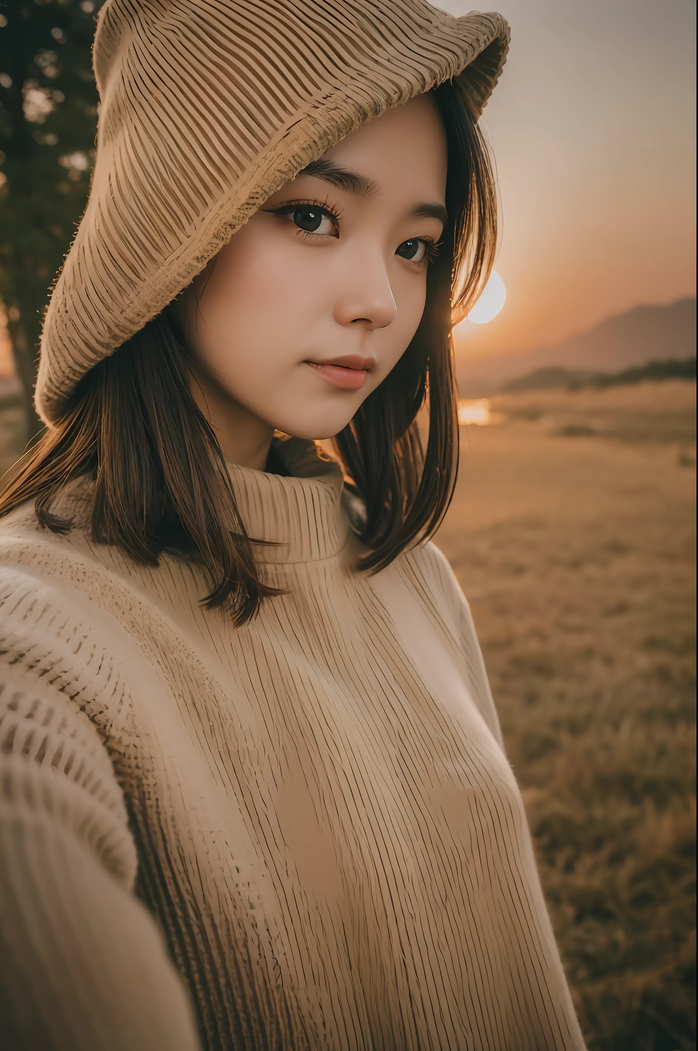 VeronicaCipher ((Upper body selfie, happy)), masterpiece, top quality, ultra detail, solo, outdoors, (night), mountain, nature, (star, moon) cheerful, happy, glove, sweater, hat, flashlight, forest, rock, river, wood, smoke, shadow, contrast, clear sky, analog style (See viewer:1.2) (skin texture) (Film grain: 1.3), (Warm shades, warm tones): 1.2), Close-up, Cinematic Light, Side Light, Ultra High Resolution, Vest Shadow, RAW, Wear Pullover
Kodak Vision 3,