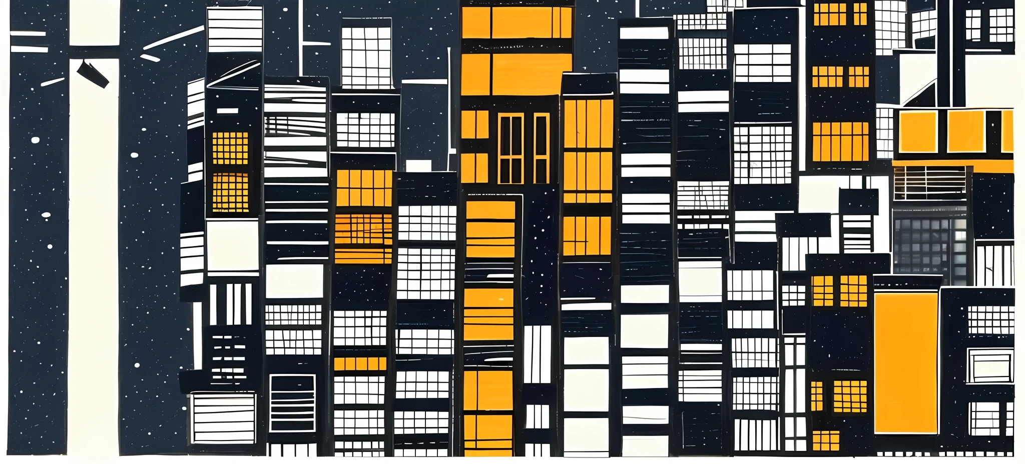 a close up of a drawing of a city with a street light, stacked city, tectonic cityscape, texture city at night, night life buildings, night cityscape, cityscape in the window, high rises, city scape, golden cityscape, window ( city ), urban landscape, by Anson Maddocks, modern city scape, expansive detailed layered city, inspired by Chris Ware