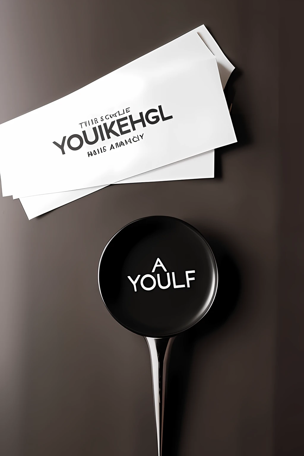 Logo with the word Youself for a young and sophisticated marketing agency, in black,