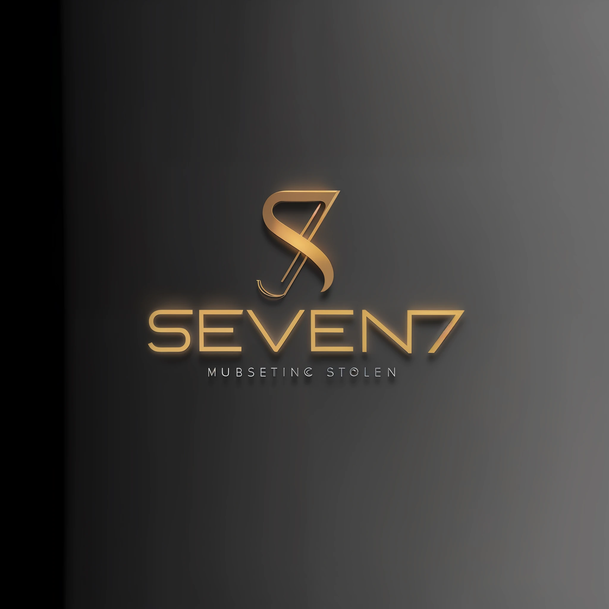 a closeup of a logo for seven seven marketing, seven, logo concept design, minimalist logo, logo design, clean logo design, 3d logo, logo design, header with logo, professional logo design, seventy, 7, by:5 sexy:7, group of seven, minimalist logo without text, rendered in keyshot, n 7, n7, futuristic --auto --s2