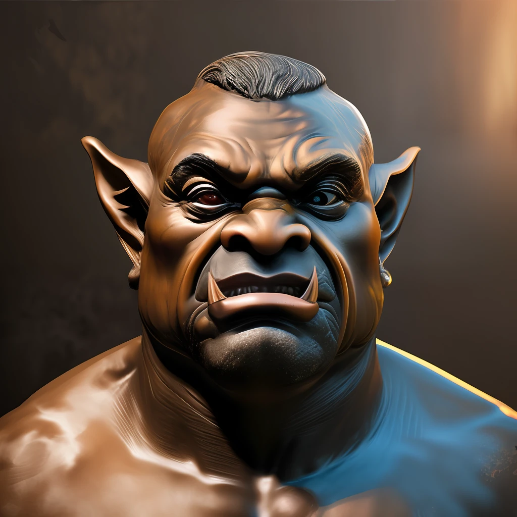 face and bust of a grotesque and fierce troll, highly detailed, super realistic, Photo realistic, looking at the camera, high resolution image, looking at us
