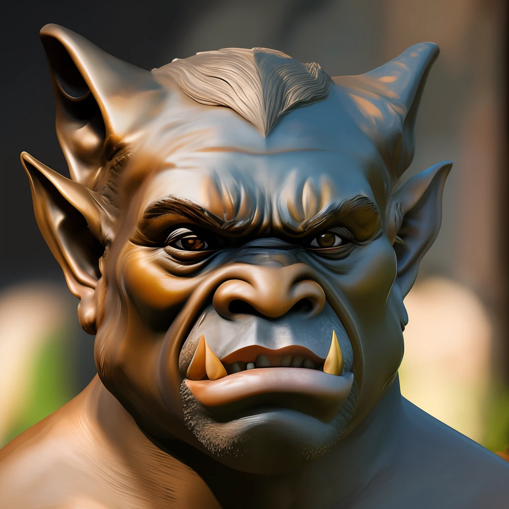 face and bust of a grotesque and fierce troll, highly detailed, super realistic, Photo realistic, looking at the camera, high resolution image, looking at us