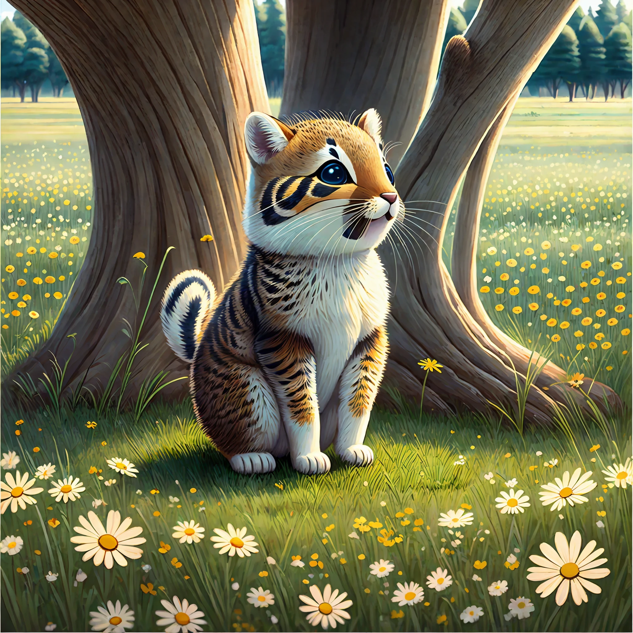 Cute animals sing and dance in the sunny meadow --auto --s2