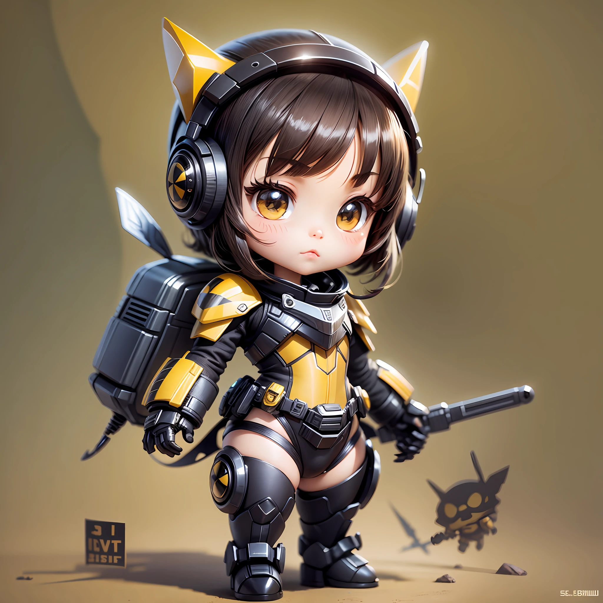 Bumblebee, original character from the film, chibi version, cute. --auto --s2