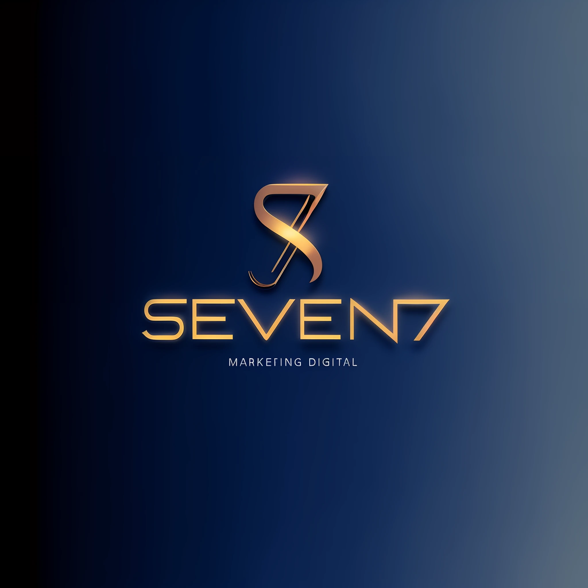 a close up of a logo for seven seven marketing digital, seven, 7, logo concept design, 3 d logo, seventies, award - winning brand agency, logotype design, header with logo, logo design, by Joseph Severn, minimalistic logo, n 7, n7, clean logo design, logo, logo, l7m, by Steven Belledin --auto --s2