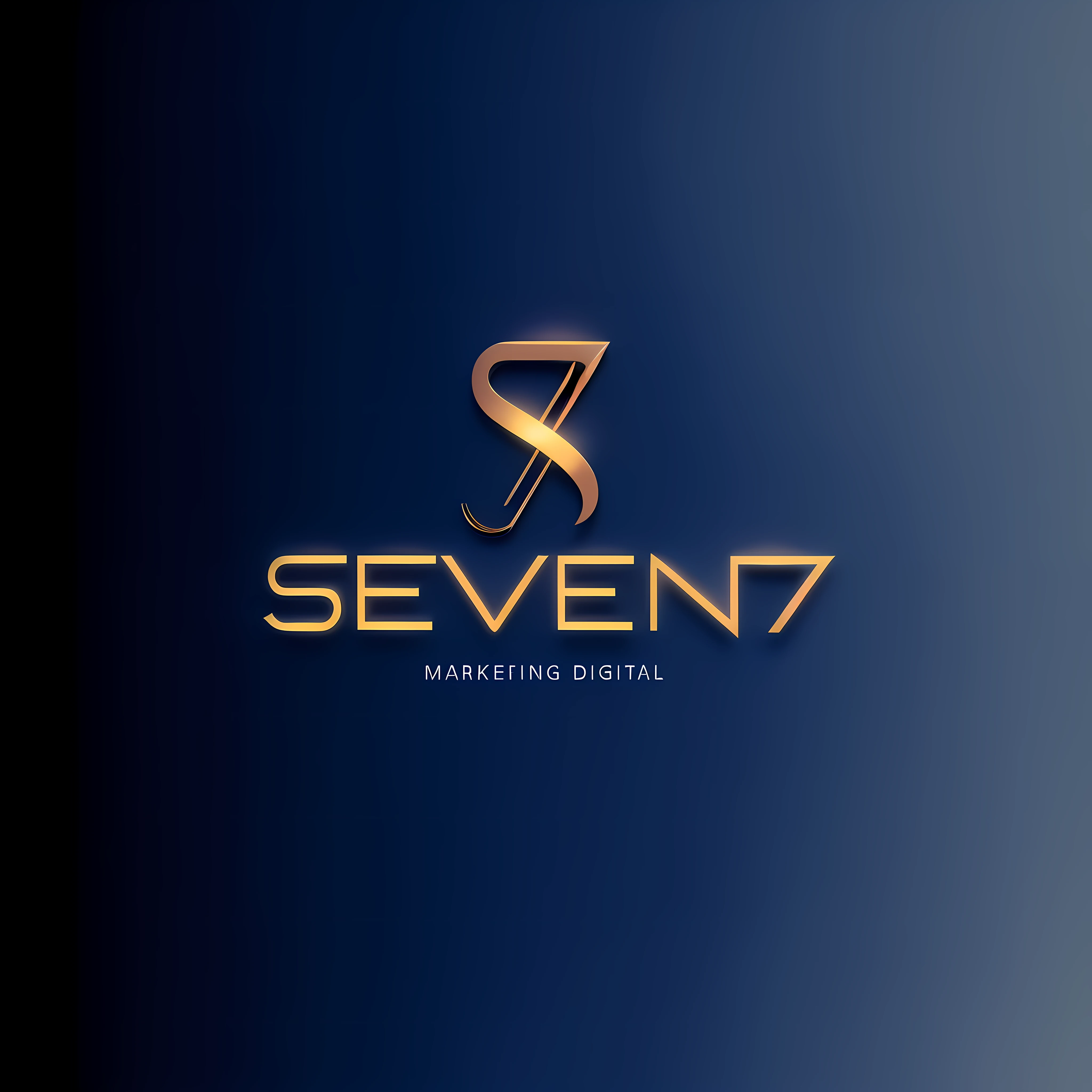 a close up of a logo for seven seven marketing digital, seven, 7, logo concept design, 3 d logo, seventies, award - winning brand agency, logotype design, header with logo, logo design, by Joseph Severn, minimalistic logo, n 7, n7, clean logo design, logo, logo, l7m, by Steven Belledin --auto --s2