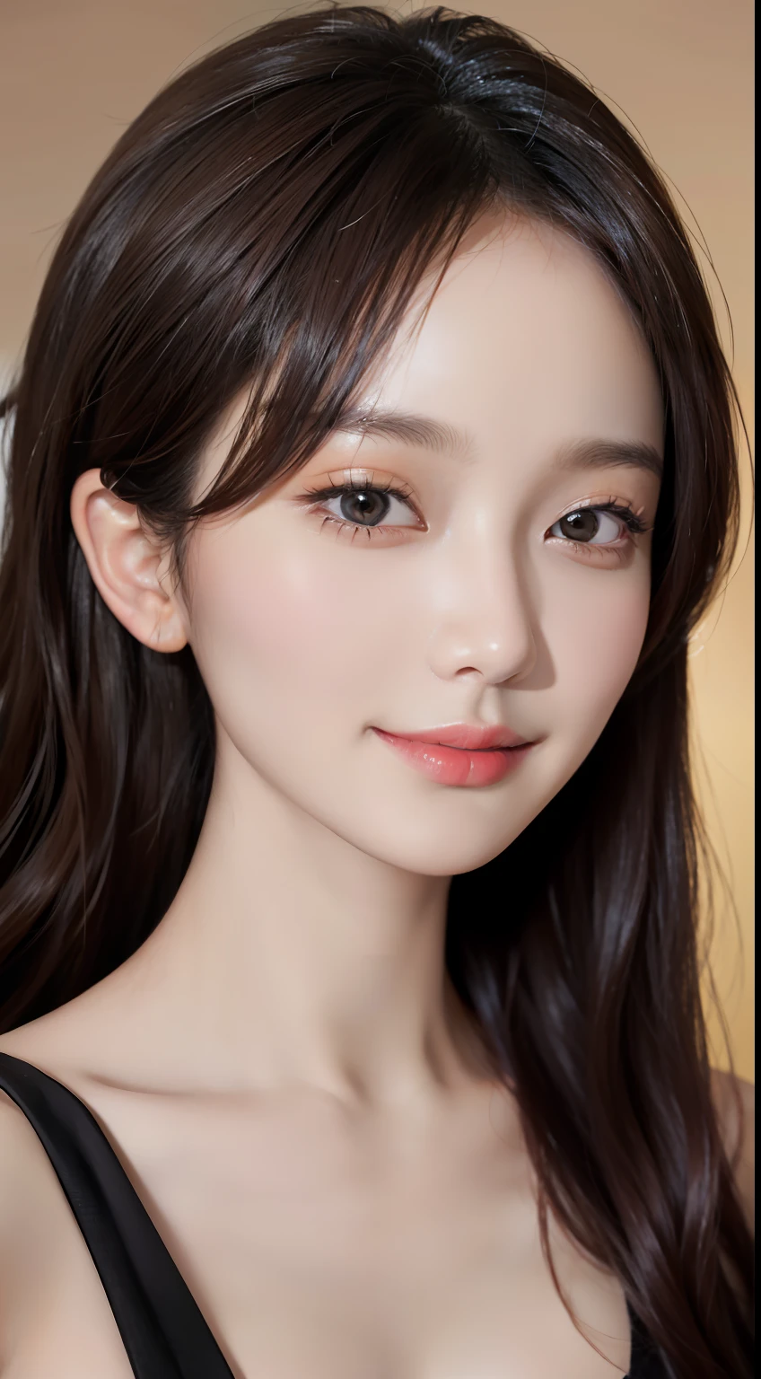 Masterpiece, Best Quality, Portrait of 1girl,Korean woman,(Masterpiece, Pretty person,Polluted smile),Virtual YouTube,Detailed skin texture, Detailed cloth texture, Beautifully detailed face, Masterpiece, Clavicle,