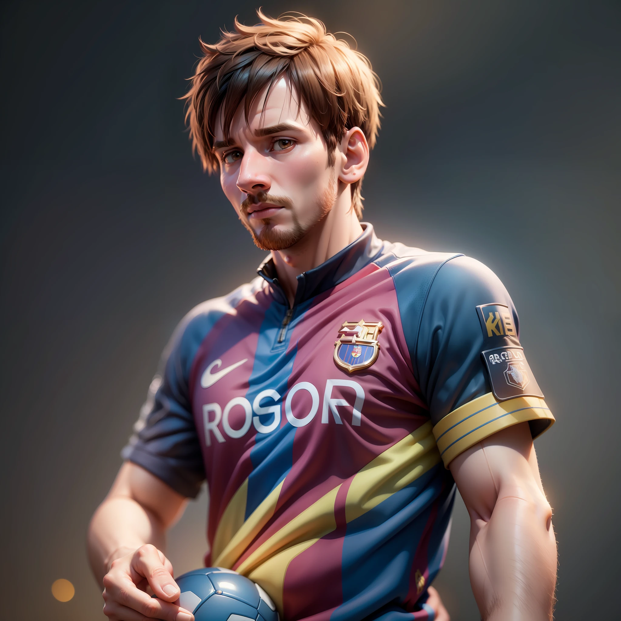Lionel Messi, (pixar style) (masterpiece:1.2) (bokeh) (best quality) (detailed skin) (detailed texture) (8k) (claymation) (cinematic lighting) (sharp focus