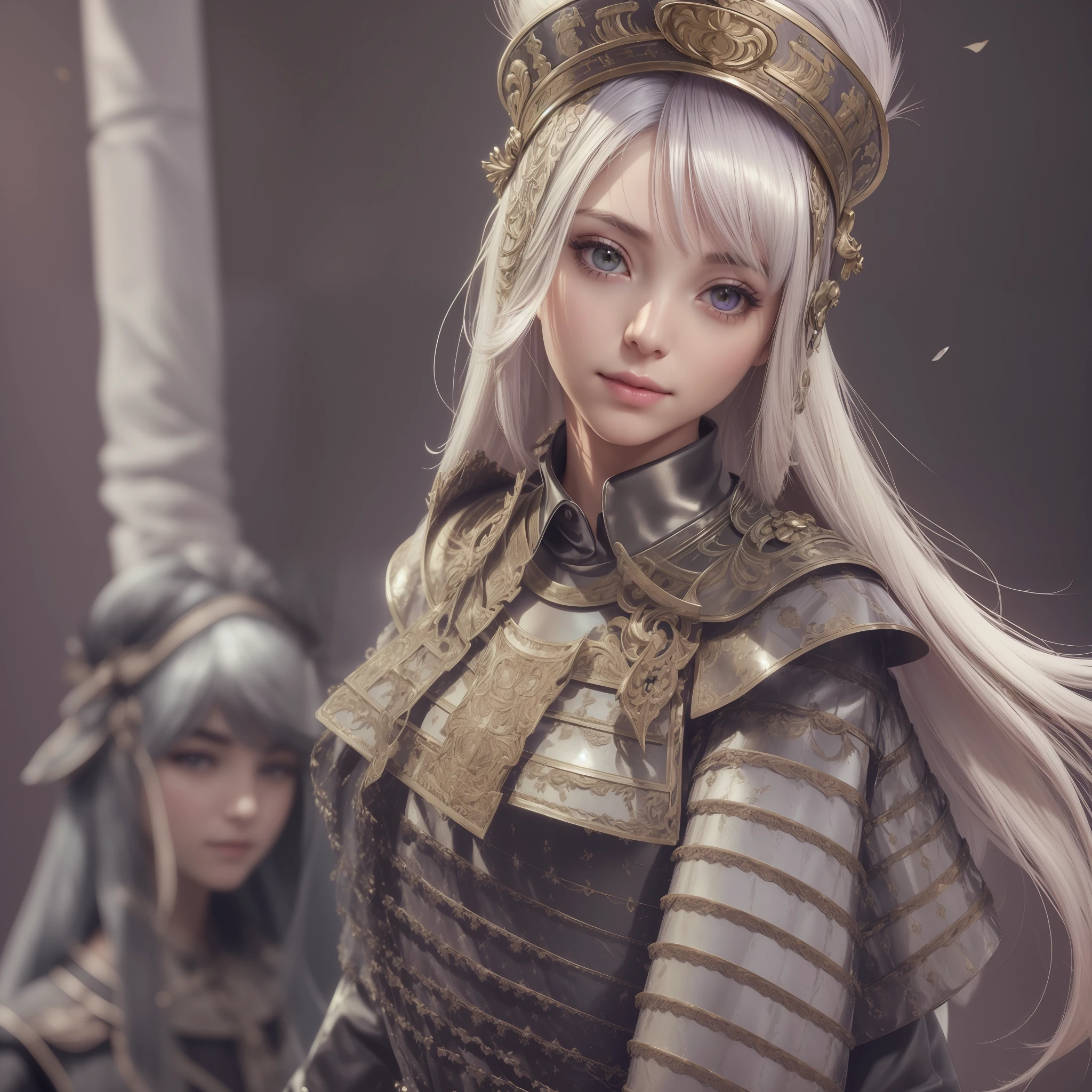 1girl,beautiful vintage color, instagram (photorealistic, high resolution:1.4), ((puffy eyes)), looking at viewer, , full body (8k, RAW photo, best quality, masterpiece:1.2), (realistic, photo-realistic:1.37),(sharp focus:1.2), professional lighting, photon mapping, radiosity, physically-based rendering, (pale skin:1.2),(small breasts:1.2), looking at viewer, (middle hair:1.5), portrait, purple eyes, (sliver hair:1.1),bangs, (simple background:1.4), solo, upper body, realistic,(masterpiece:1.4),(best quality:1.4),(shiny skin),fashi-girl,makeup,smile(skinny,closed mouth,shy :1.3) ,(standing,black Stewardess uniform,Necromancer:1.1),medium bust,sexy pose , --auto --s2