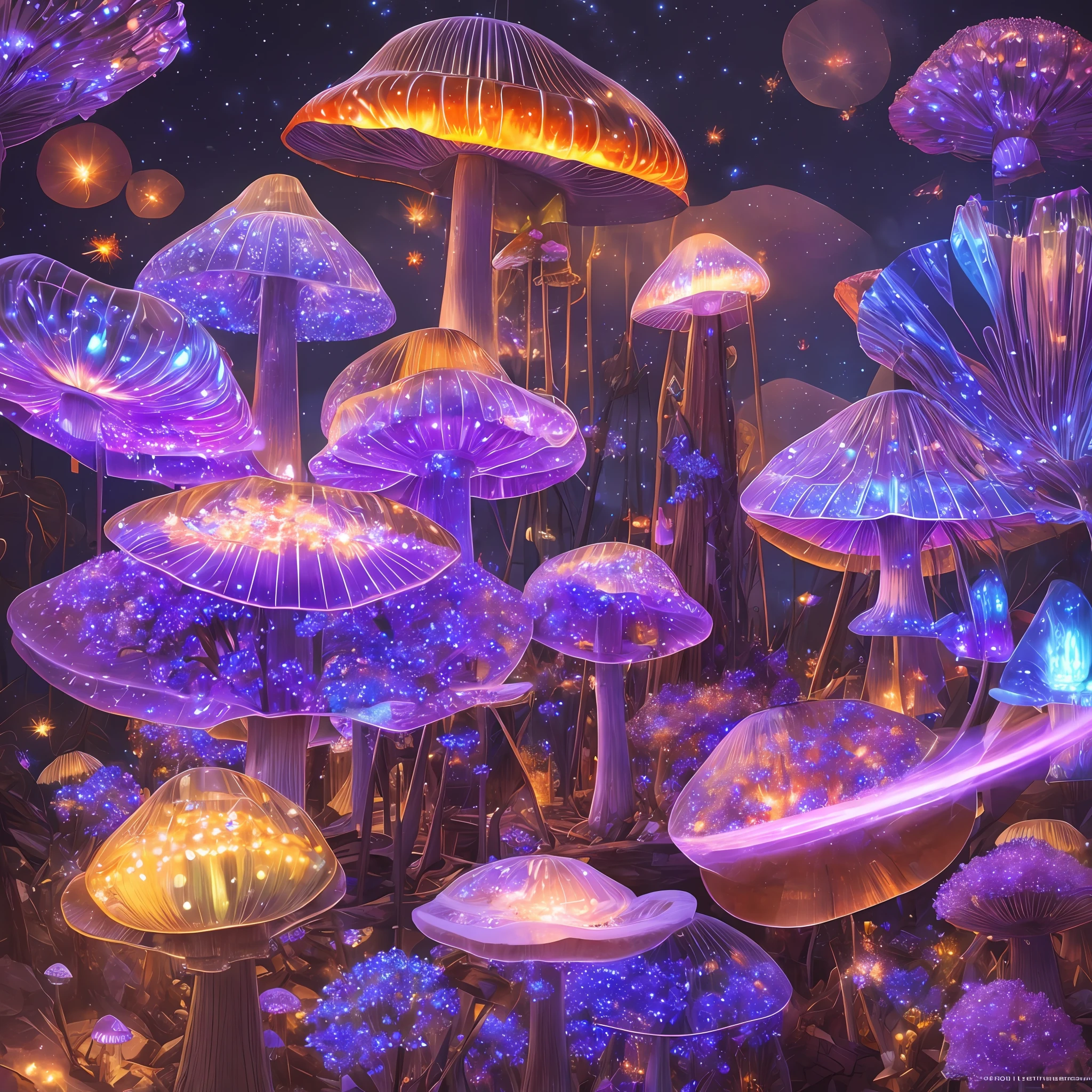 Computer, Extensive landscape ultrasound photography (general view showing a glass bottle, the world inside the bottle, lighthouse, fly agaric mushrooms, flowers), glass, (detailed description of the northern lights), flower (ultra-detailed bottles), sky, northern lights (detailed), meteor shower (detailed), starry sky, (detailed), fireflies (1:3), (ultra-detailed description of appearance), burning lighthouse (crystals: 1,2), BREAK production art, (cold light source:1.2), (Firefly:1.2), lilac, purple, fire particles, colors, intricate details, volumetric lighting, realistic fantasy BREAK (masterpiece:1.2), (best quality), 4k, ultra detailed, (dynamic composition: 1.4), high detailed, colorful details, (gloomy colors: 1.2), (luminous lighting, atmospheric lighting), gloomy, dark, magical --auto --s2