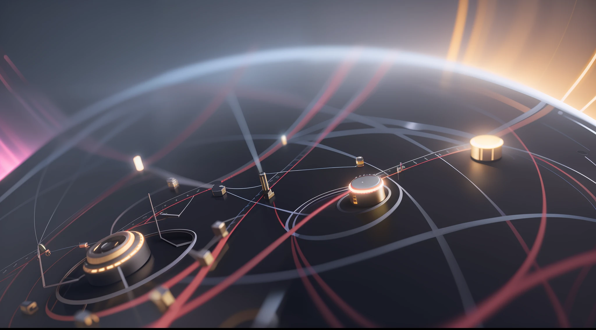 magnetism, realistic image, lights, lighting, high details, 8k, high-quality:: dof, --ar 2:1