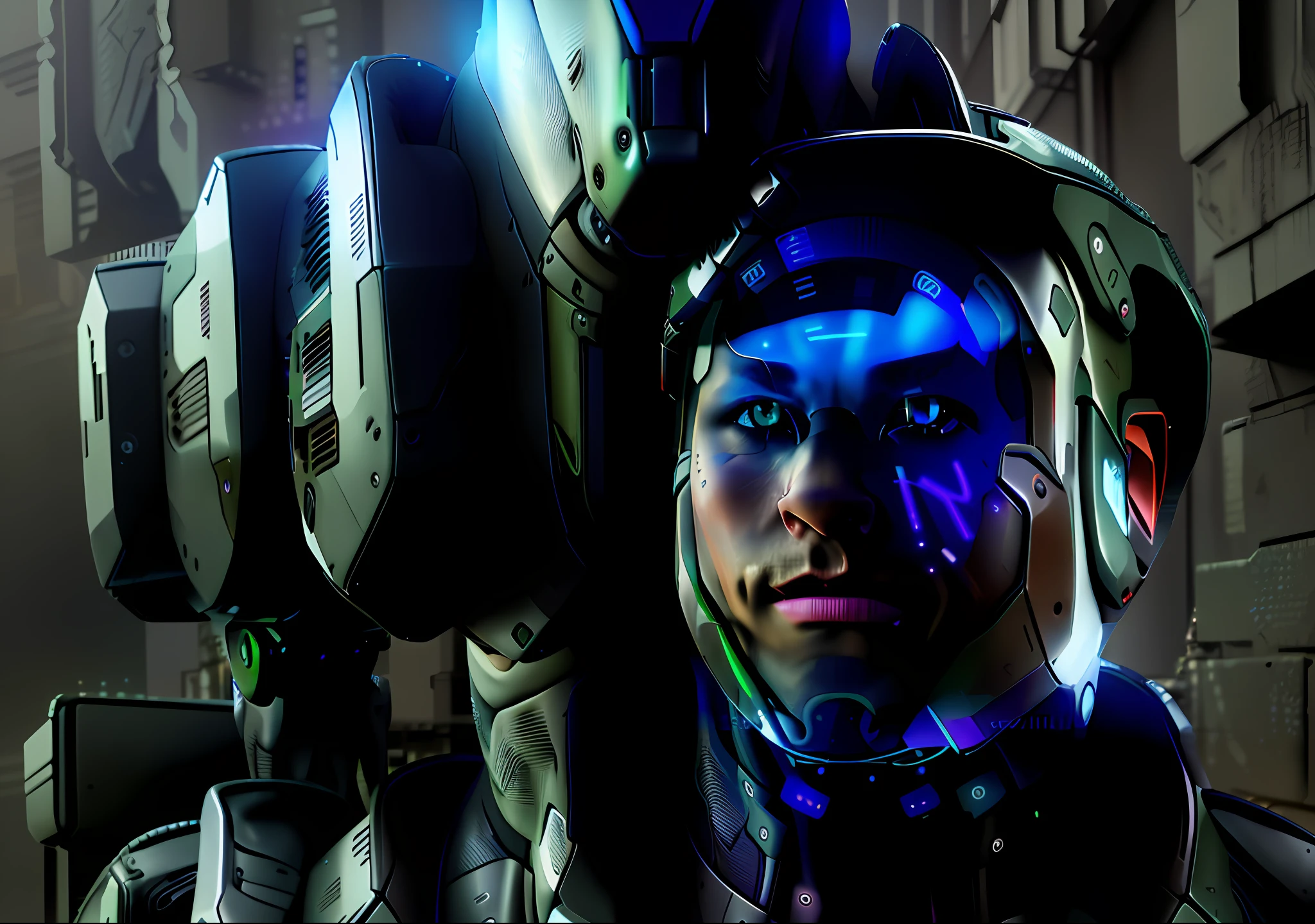 ((Best quality)), ((masterpiece)), (highly detailed:1.3), 3D, beautiful, (cyberpunk:1.6), in space, nebula, laser, (1Female Mecha:1.3), naked whole body, (huge mecha wings: 1.6), looking up, glowing_eyes, mecha, panorama, background is earth, nebula, space, particles, Reality, HDR (High Dynamic Range), Ray Tracing, NVIDIA RTX, Super Resolution, Unreal 5, Subsurface Scattering, PBR Textures, Post-Processing, Anisotropic Filtering, Depth of Field, Maximum Clarity and Clarity, Multilayer Textures, Albedo and Specular Maps, Surface Shading, Accurate Simulation of Light-Material Interaction, Perfect Proportions, Octane Render, Two-Tone Lighting, Large Aperture, Low ISO, White Balance, Rule of Thirds, 8K RAW, Efficient Sub-Pixel, Sub-pixel Volume Product, (Best Quality), (Japanese: 0.5), (Korean: 0.8), (Liu Yi Fei: 1.5) long hair, (large chest: 1.2), (underboob: 1.5), (absurd, highres, ultra detailed), 1 male, mature, manly, muscular high, beautiful, finely detailed eyes, intricate details, portrait, looking at the viewer, solo, half shot, detailed background, detailed face, (1980s synthwave theme:1.1) futuristic high-tech hacker, smile, advanced technology, hoodie, techwear, wearable device, keycard, crypto, cryptocurrency city cyberpunk, cables, (holographic display: 1.05), computer, password, control panel in the background, blue lights, dark sinister atmosphere, Shadows, david scwartz, ripple cto, xrp crypto, cyberpunk style