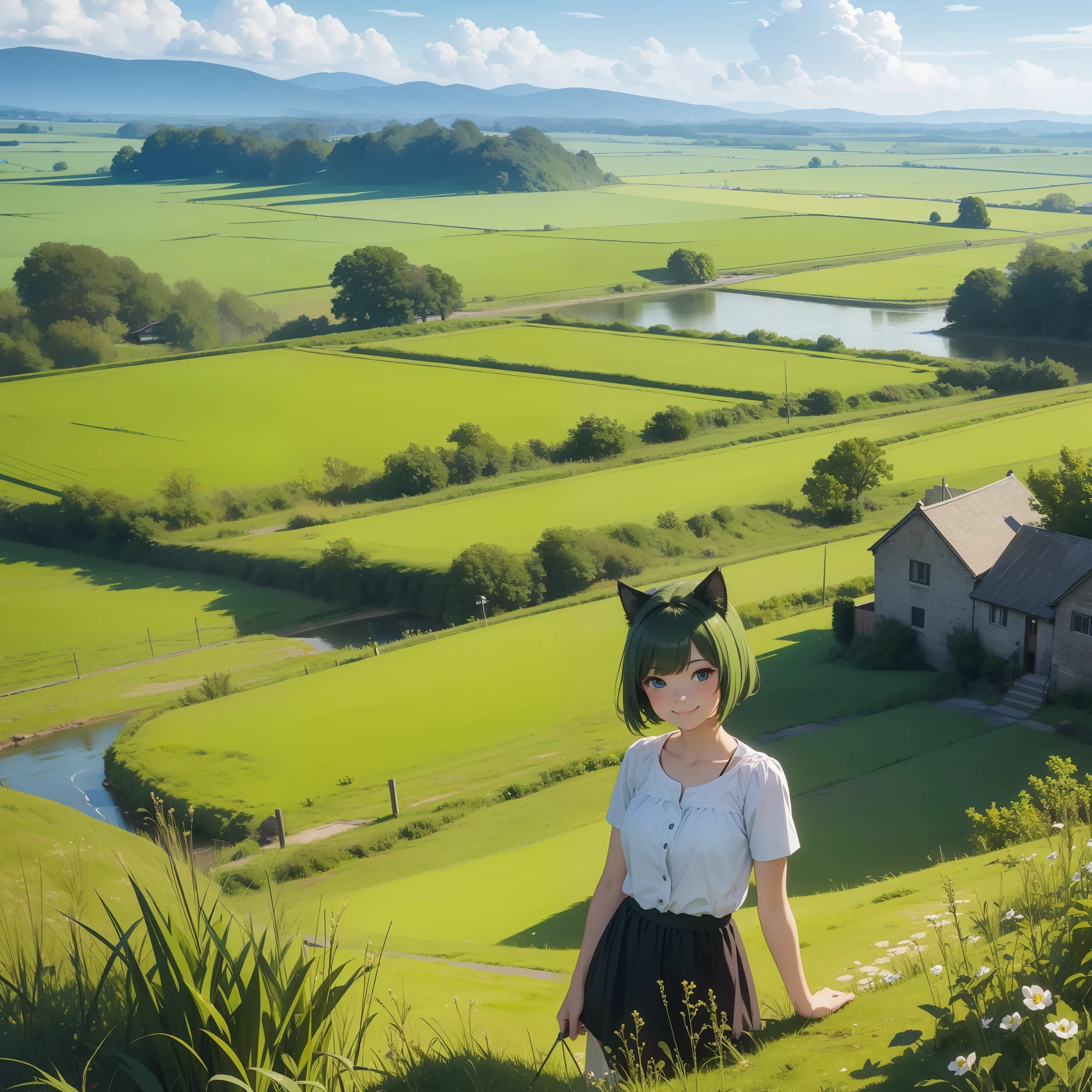 catgirl,smilling