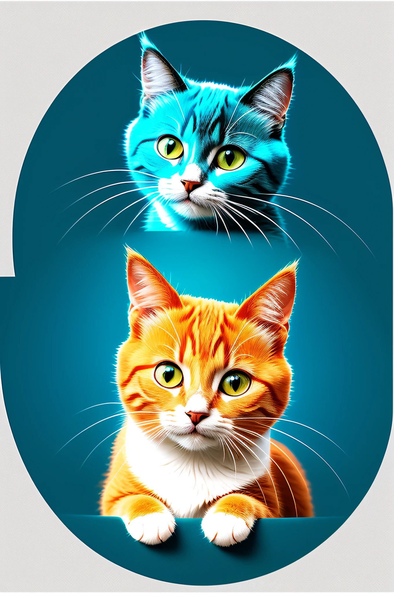 Consult the logo of the cat image, HD picture quality, 8K, Pierce film effect, soft light, super high detail, delicate picture quality