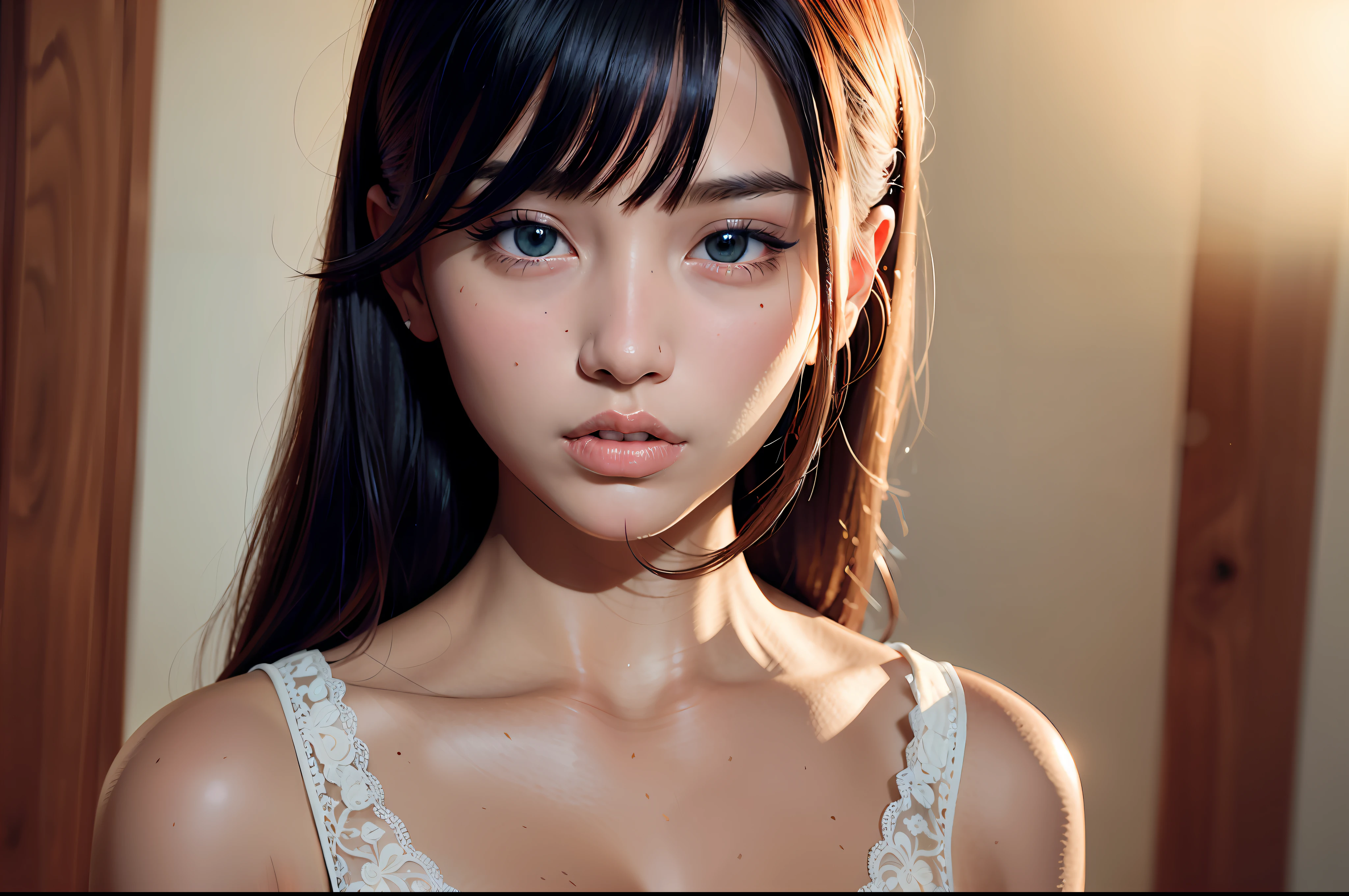 Top Quality, Realistic, Photorealistic, Award-Winning Illustrations, (Intricate Details: 1.2), (Delicate Details), (Cinematic Lights, Top Quality Backlight), Clear Lines, Fashion Girl, Sharp Focus, Real Face, Detail Face, Official Art, Unity 8K Wallpapers, Ultra High Definition, ( Photorealistic: 1.5), Watch Viewer, ULZZANG-6500