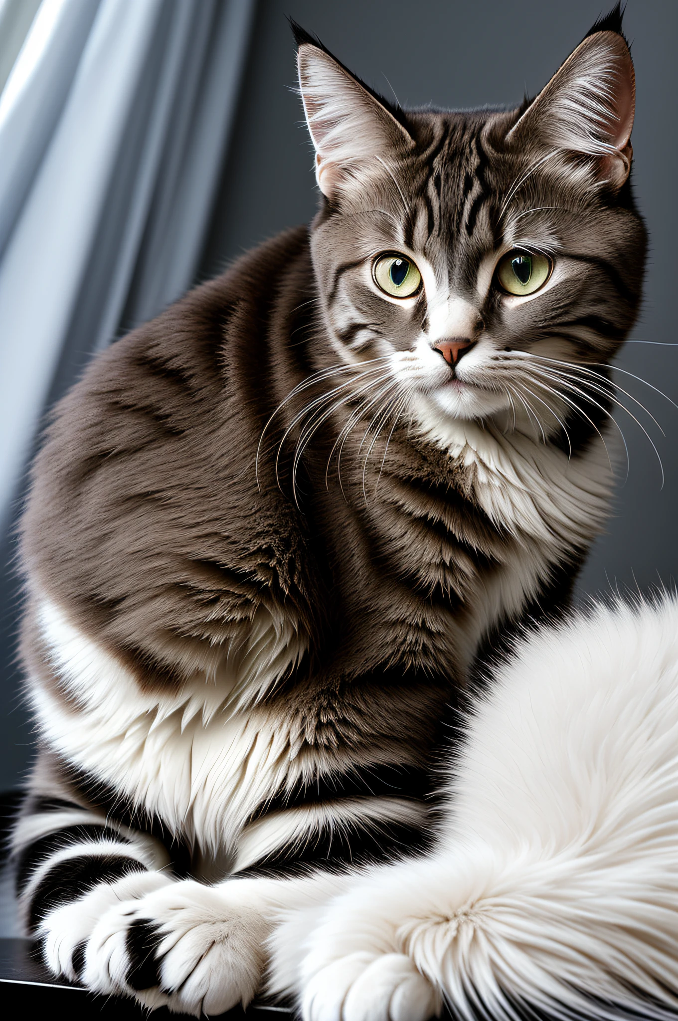 Consult the logo of the cat image, HD picture quality, 8K, Pierce film effect, soft light, super high detail, delicate picture quality