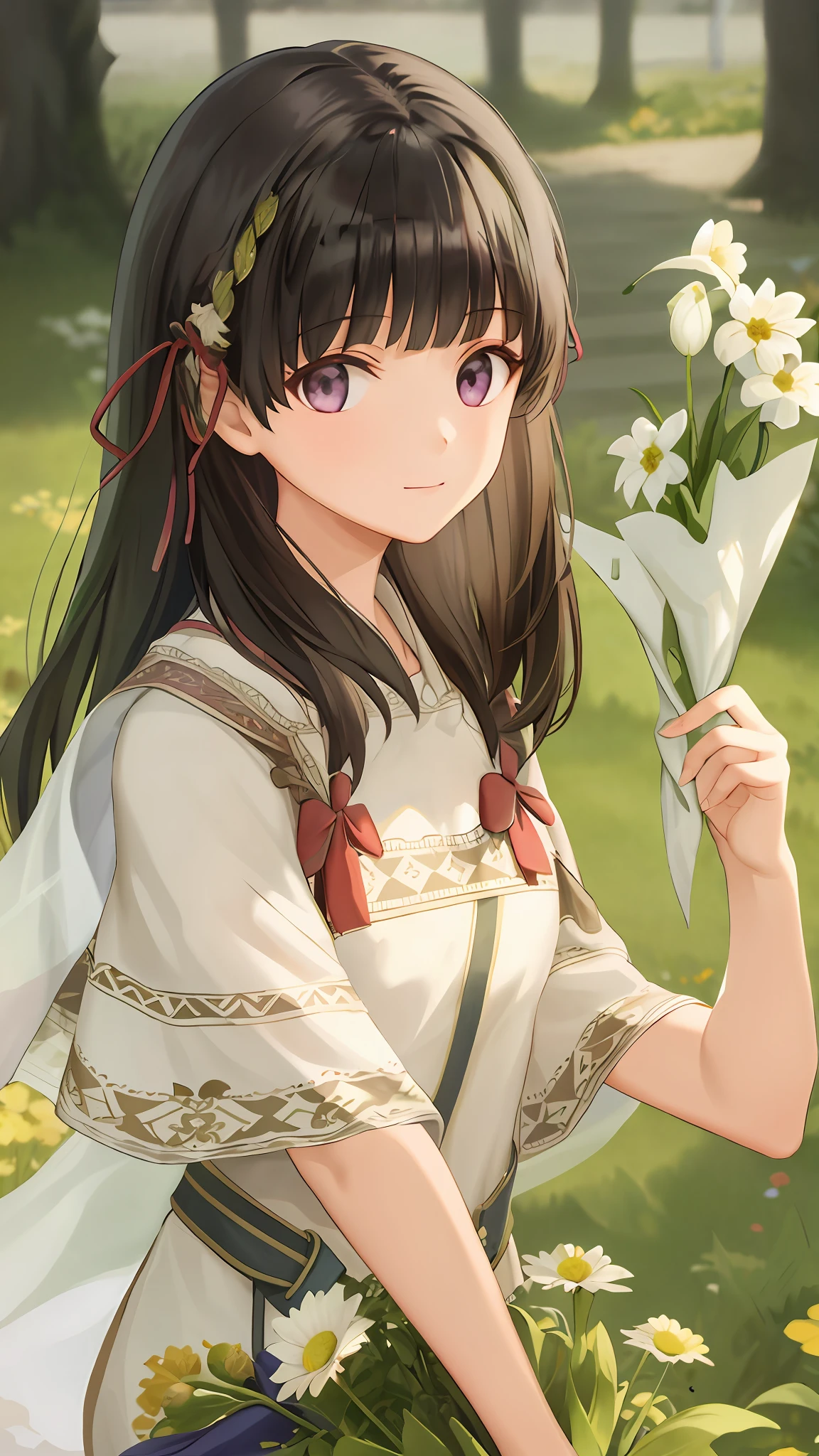 black hair